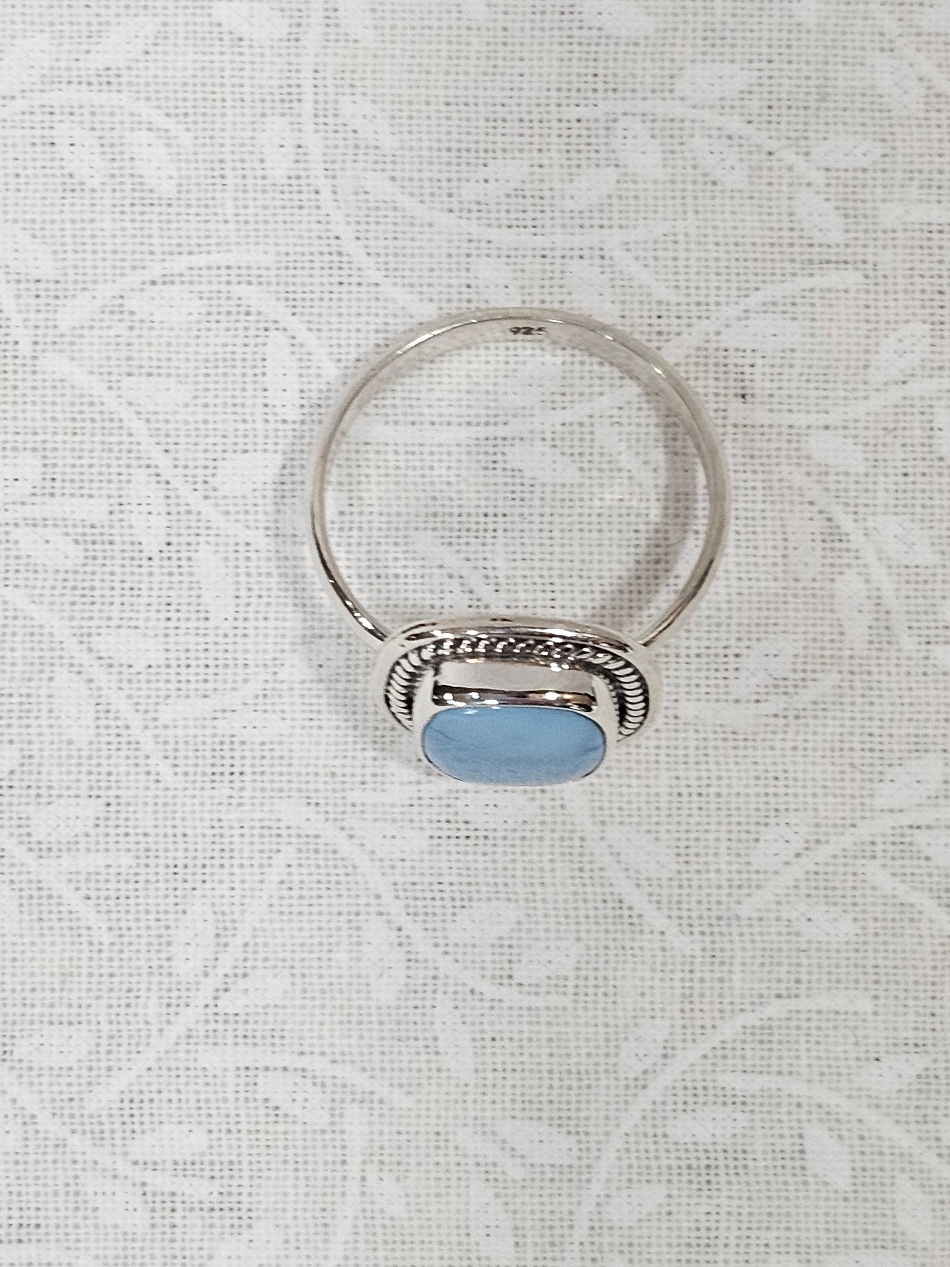 Sterling Silver Larimer Gemstone Ring - Size 7.5