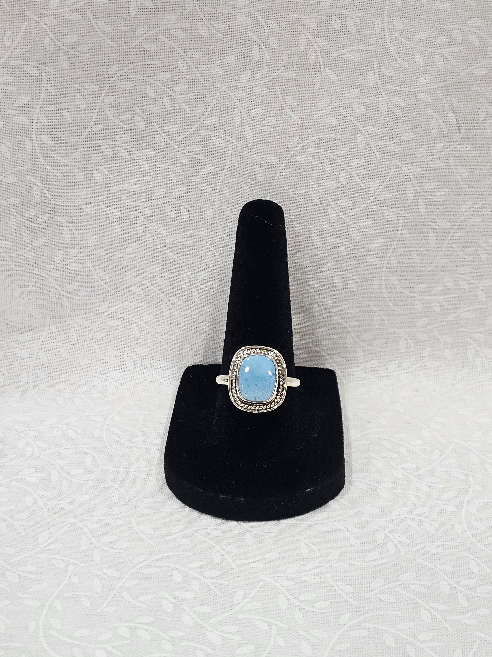 Sterling Silver Larimer Gemstone Ring - Size 7.5