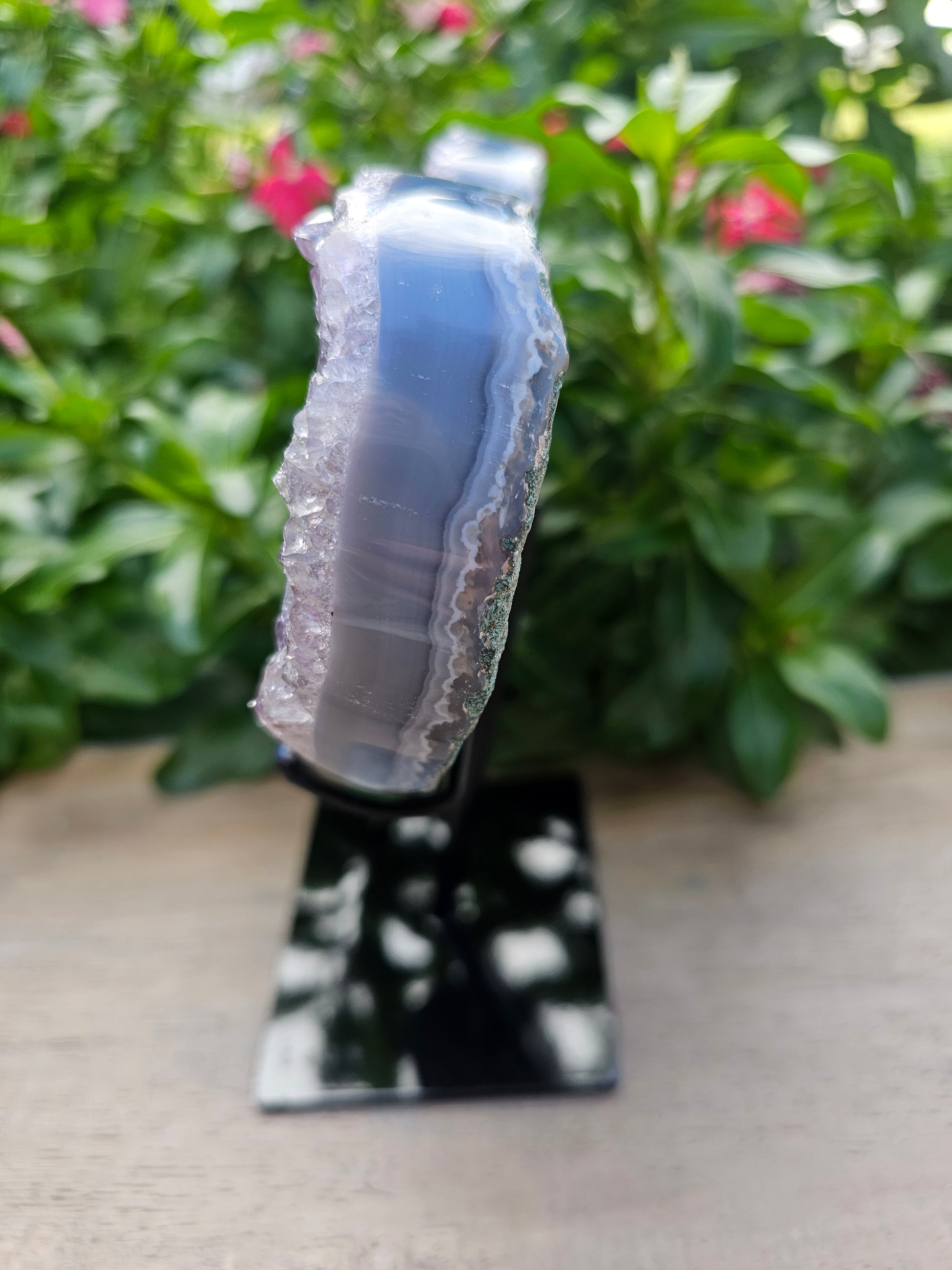 Amethyst Crystal Heart on Stand