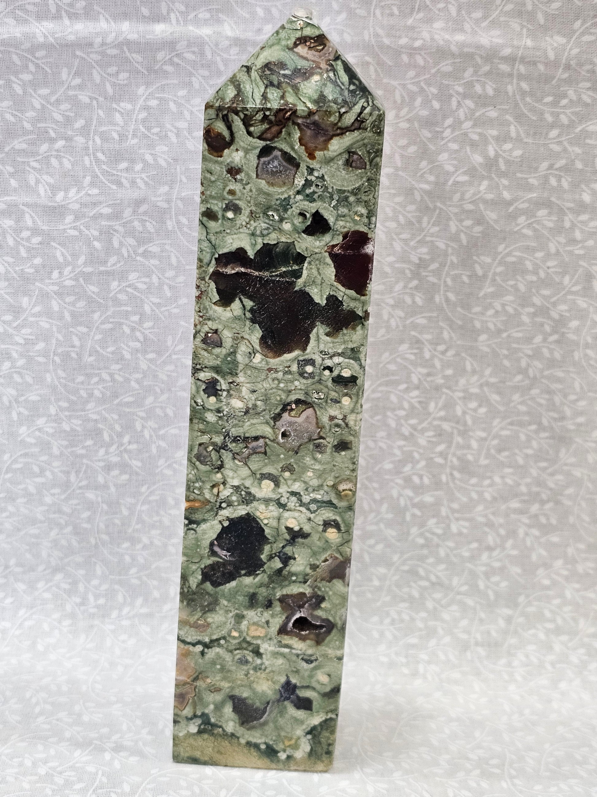 Rainforest Jasper Crystal Tower