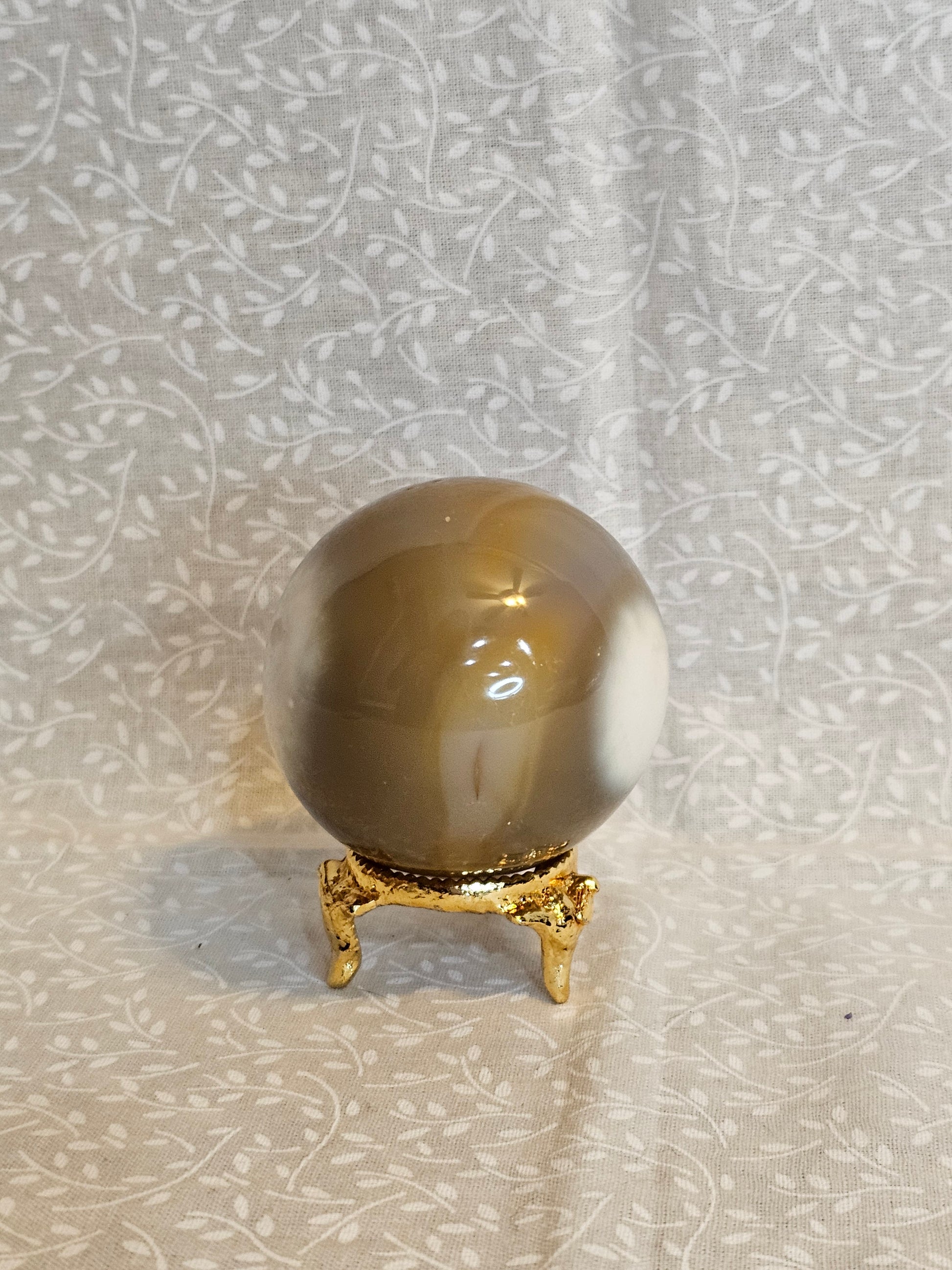 Double Eye Agate Crystal Sphere