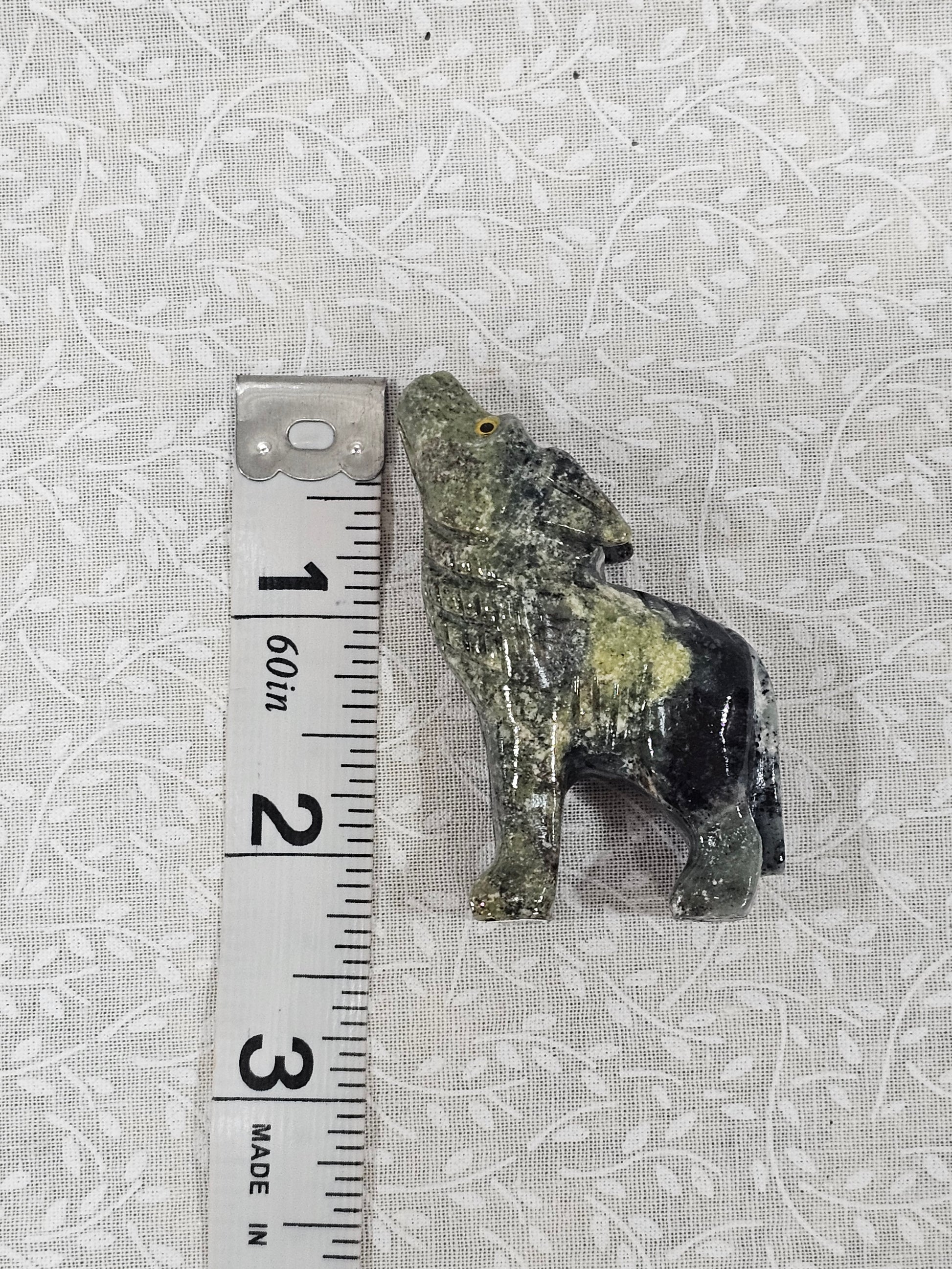 Serpentine Crystal Wolf