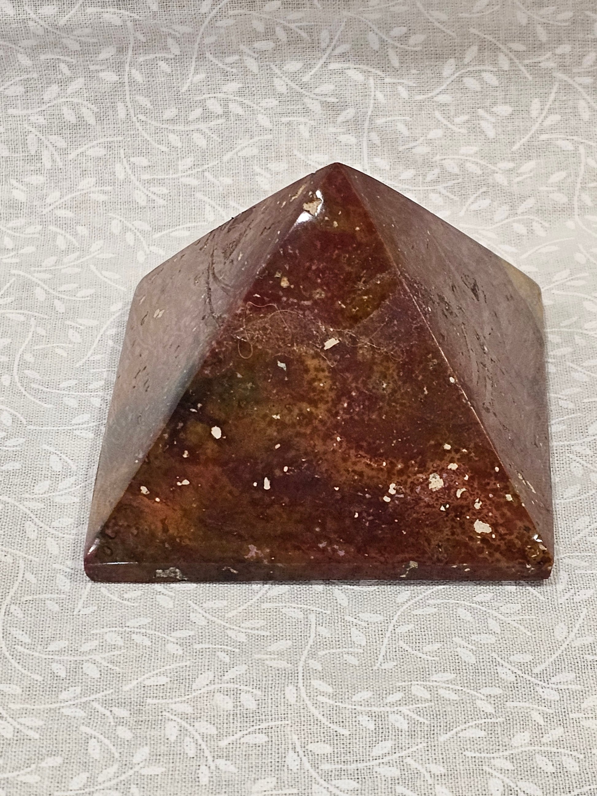 Red Jasper Crystal Pyramid 3 Inch