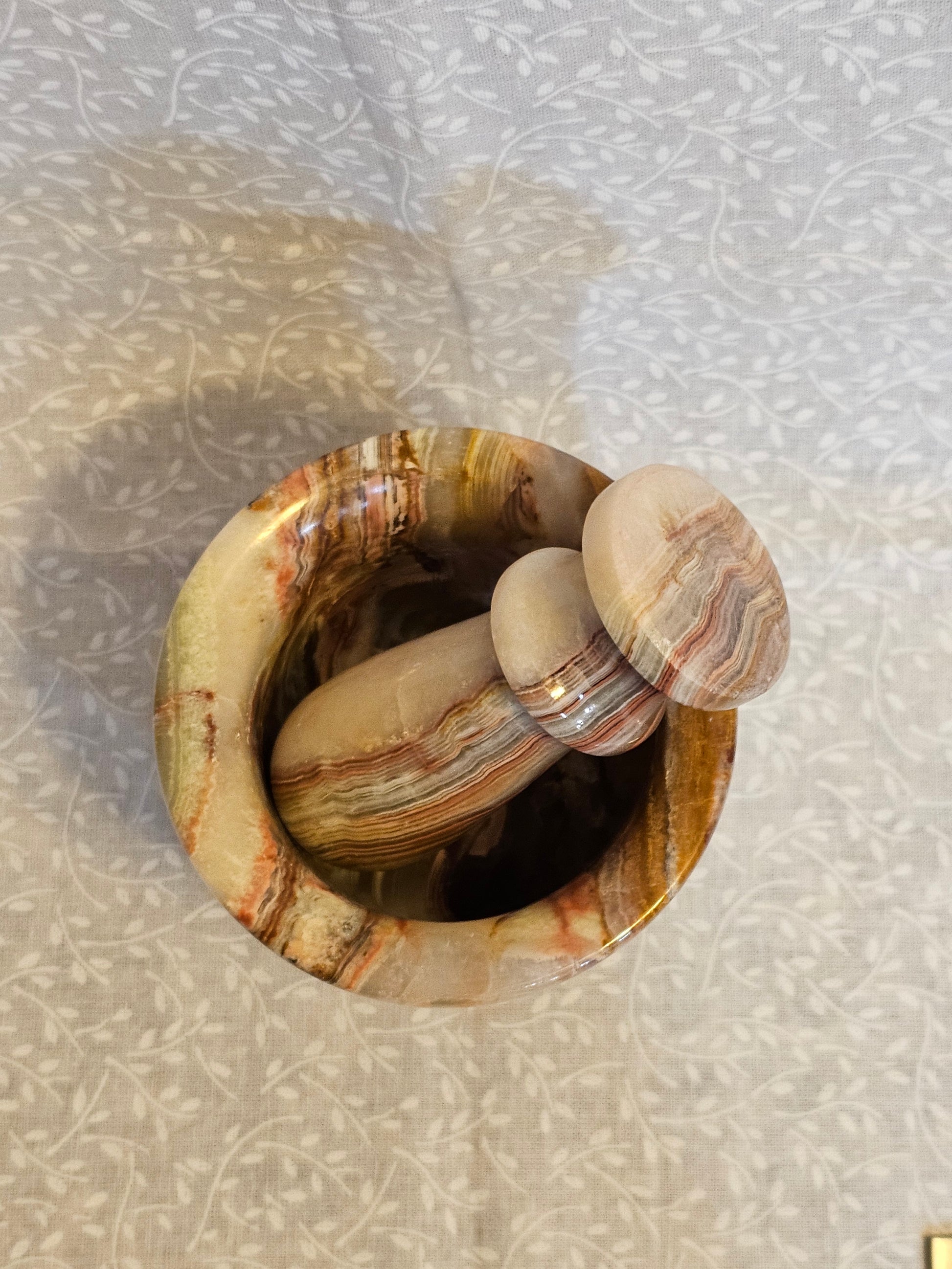 Crystal Mortar & Pestle - Natural Stone