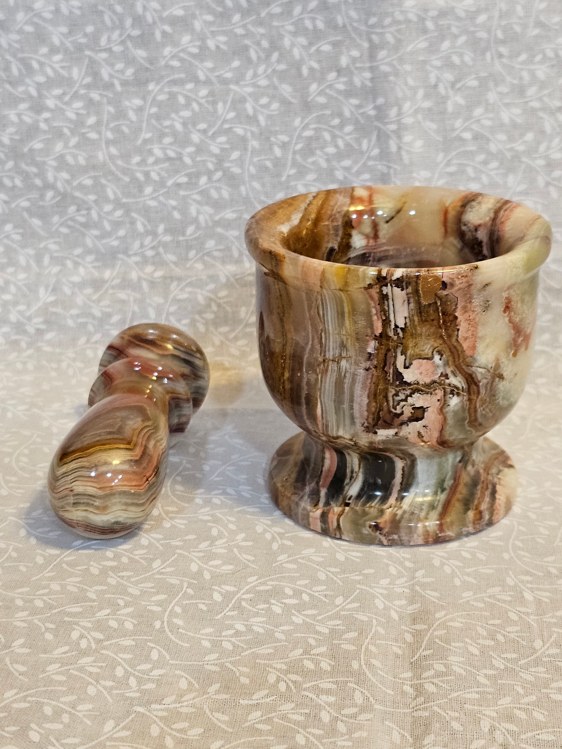 Crystal Mortar & Pestle - Natural Stone