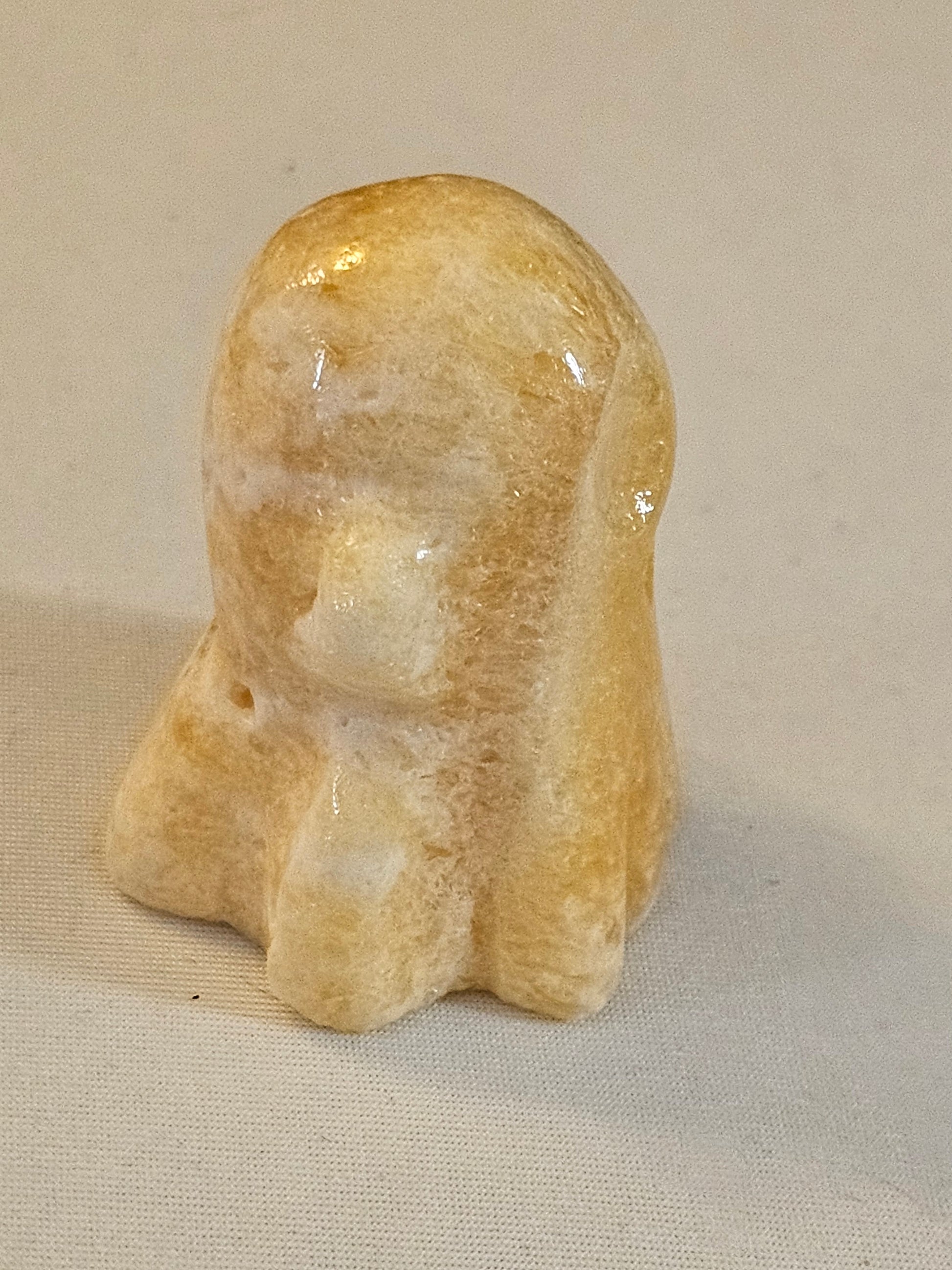 Orange Calcite Crystal Ghost 2 Inch