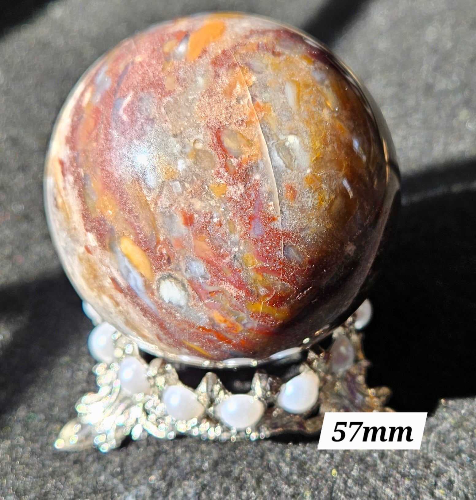 Ocean Jasper Crystal Sphere - Natural Stone