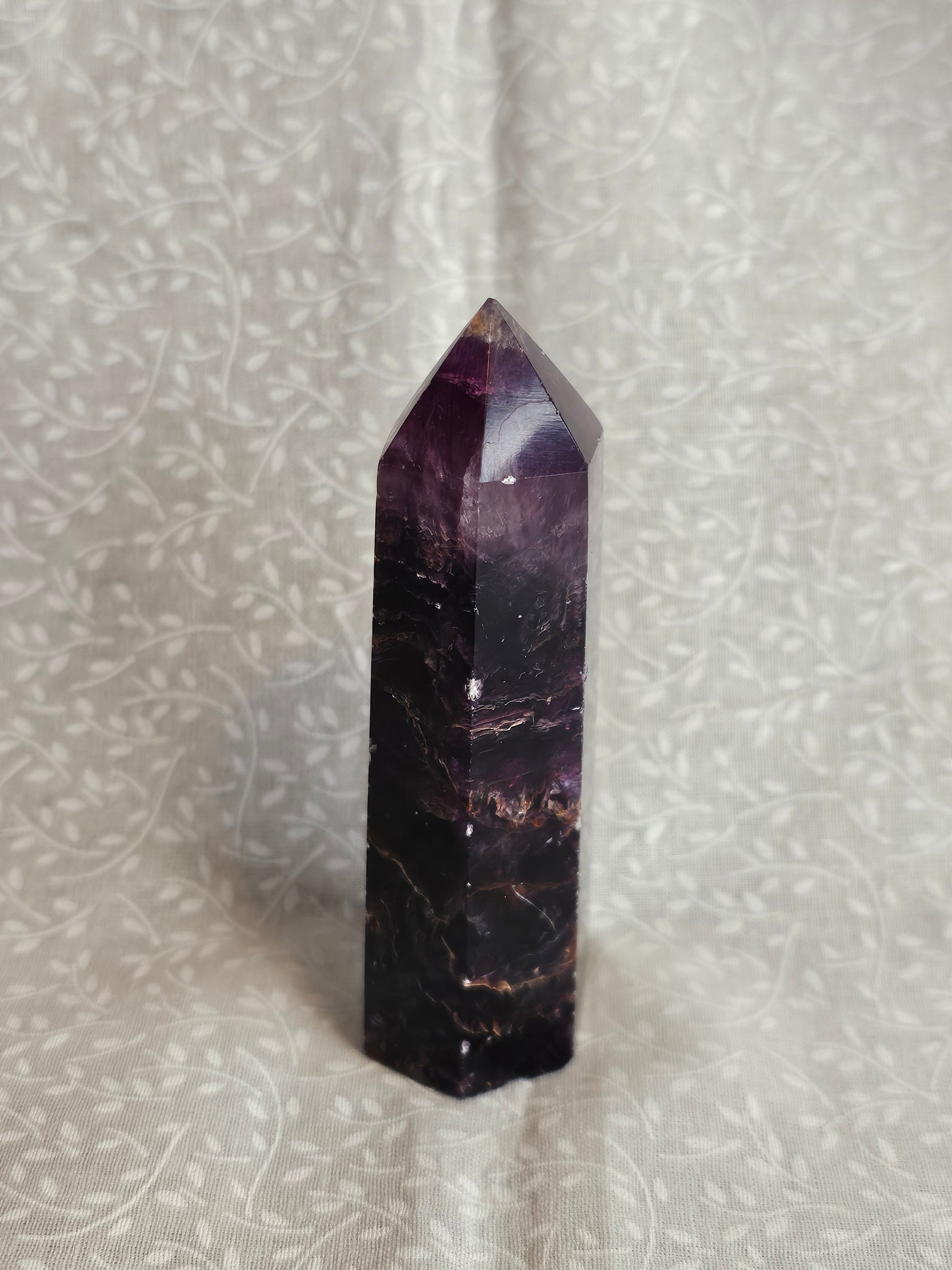 Purple Fluorite Crystal Tower