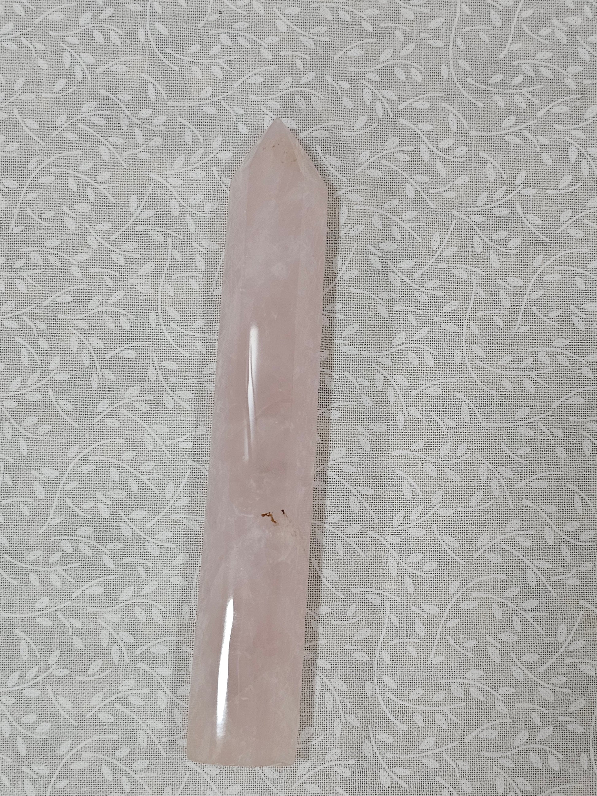 Pink Quartz Crystal Tower