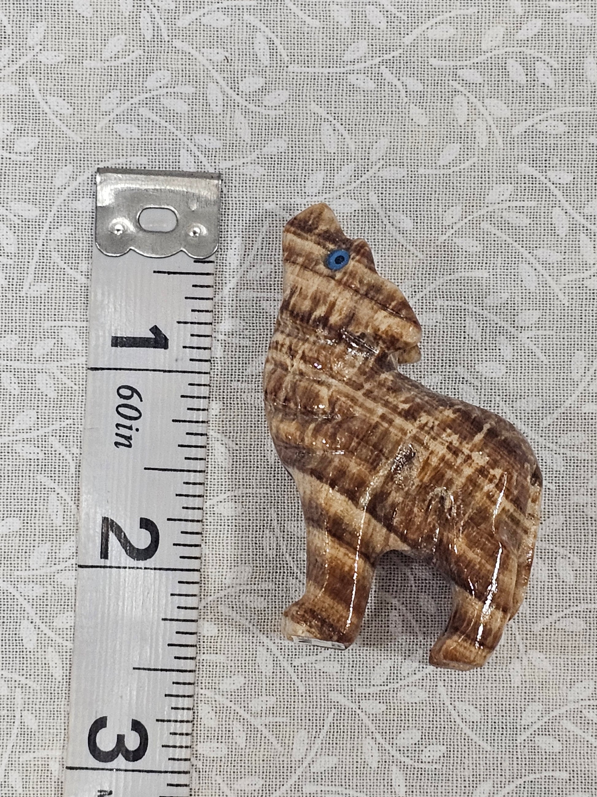 Soapstone Crystal Wolf