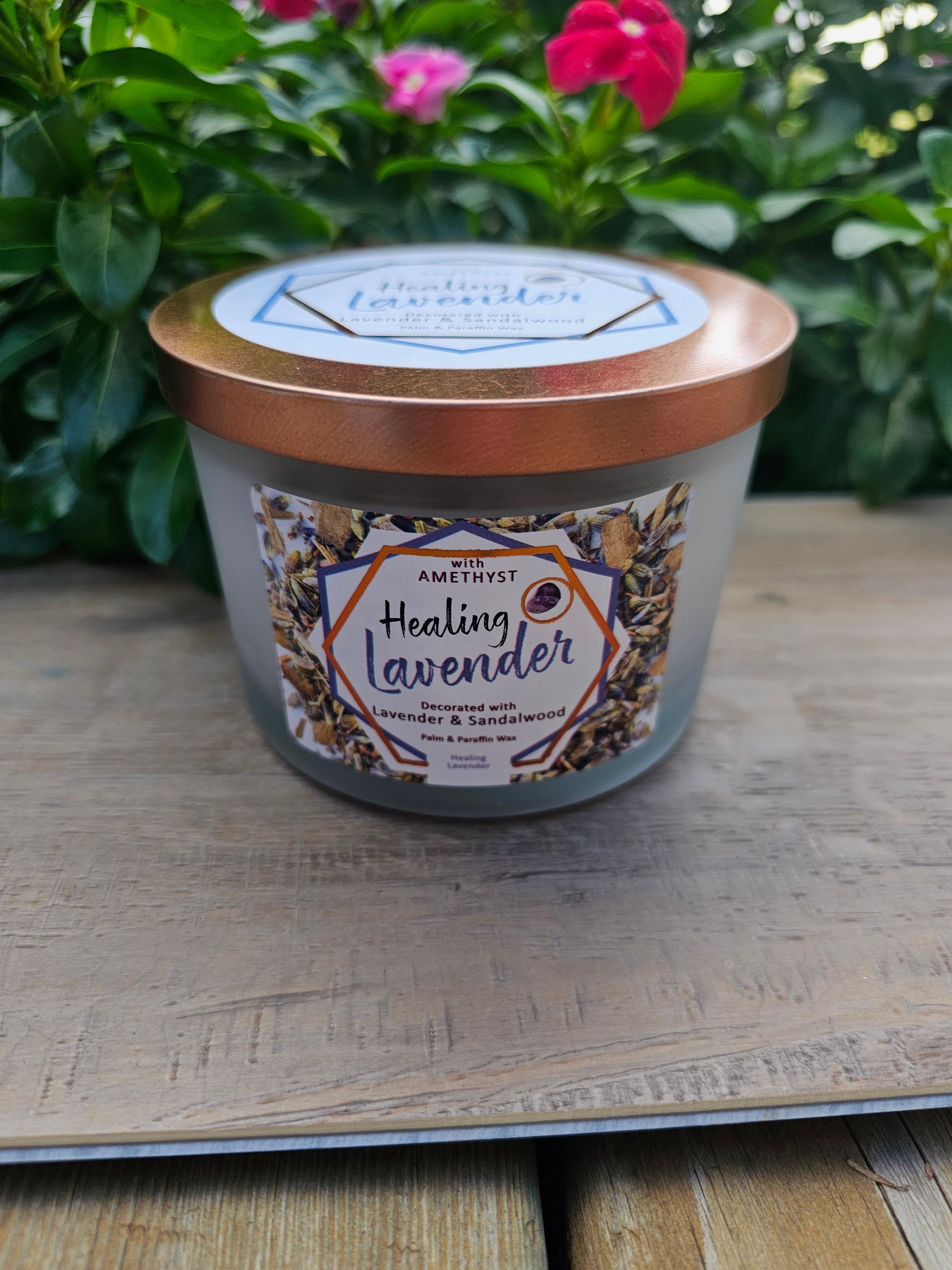 Healing Crystal Energy Candle - Natural Soy Wax