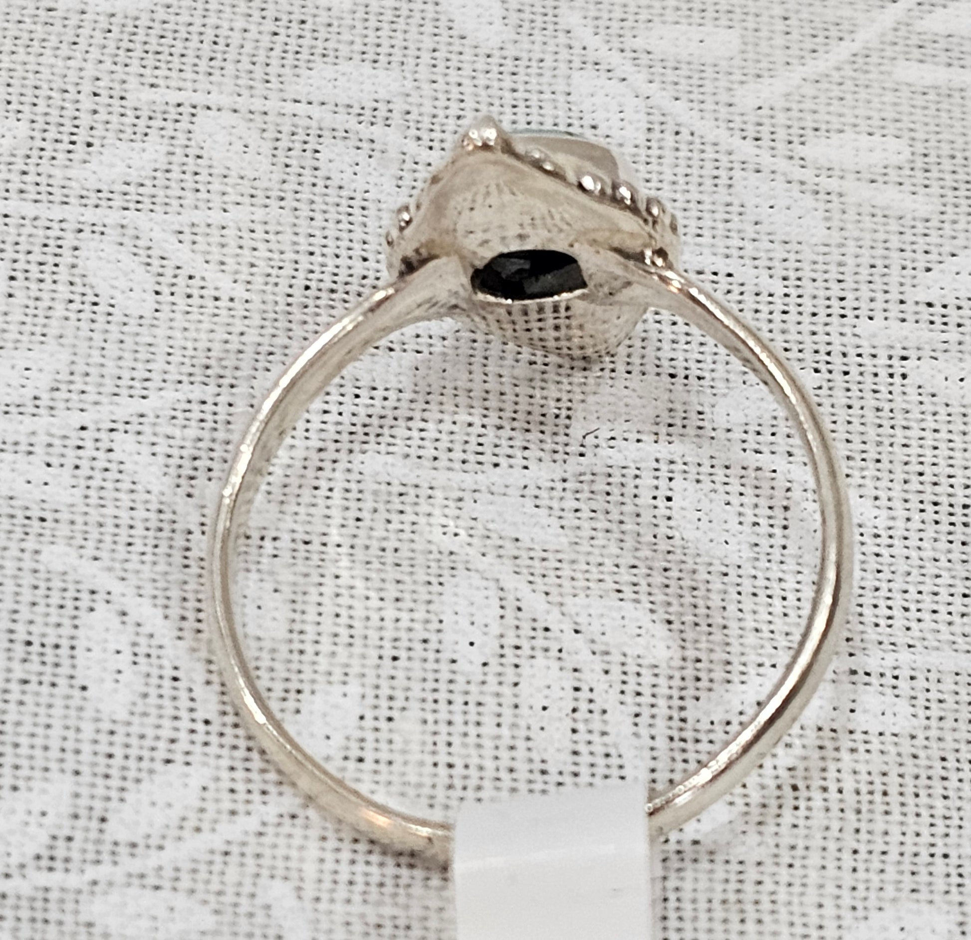 Sterling Silver Turquoise Gemstone Ring - Size 7