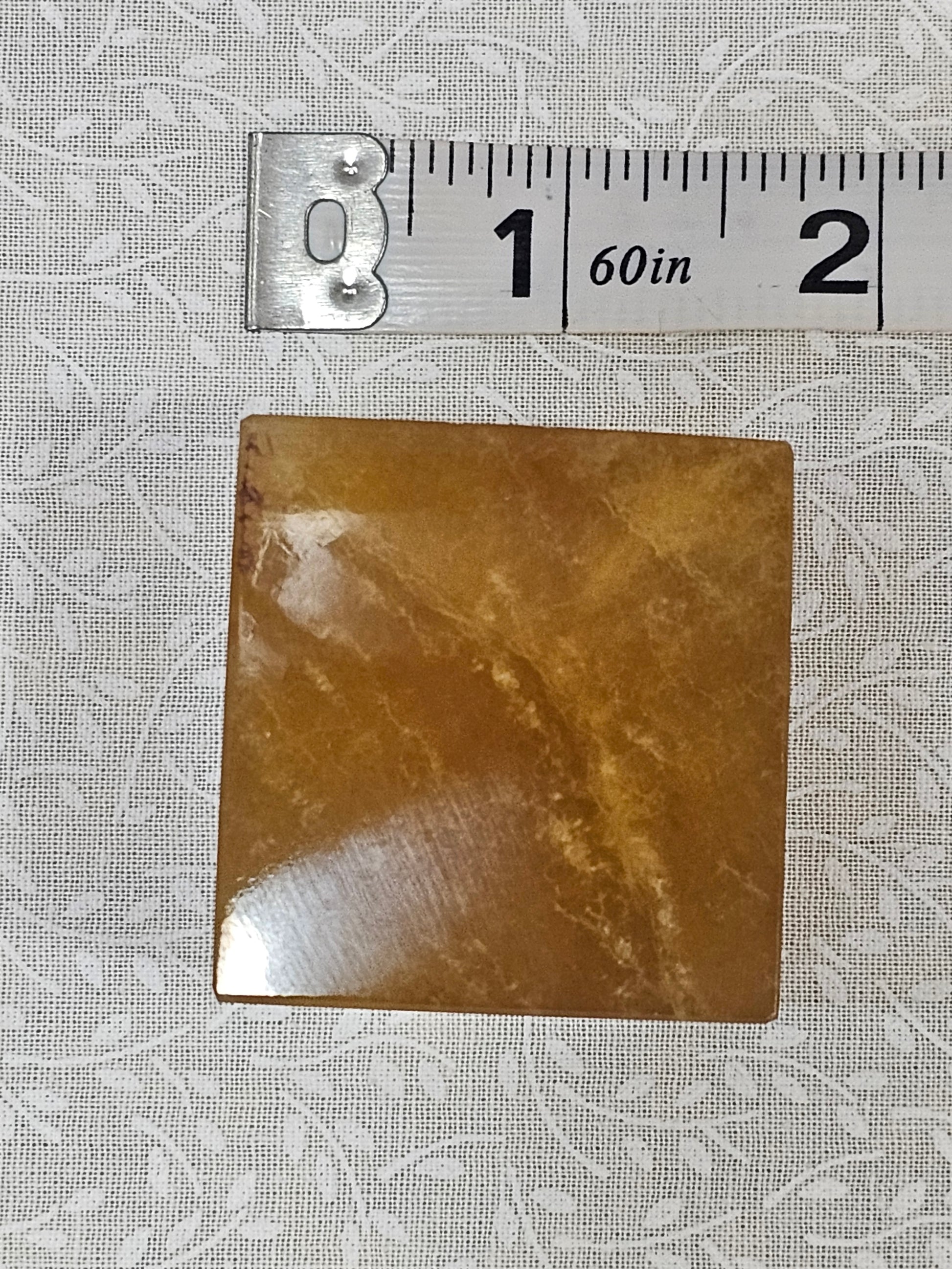 Honey Calcite Crystal Cube