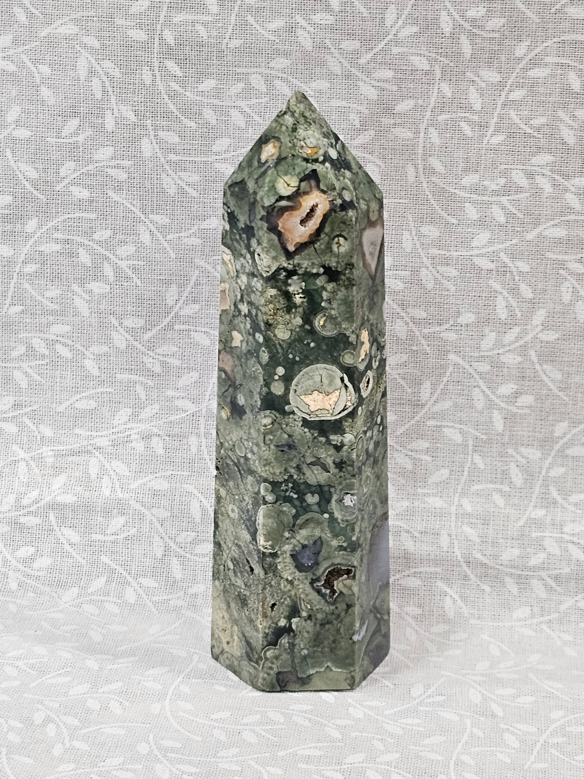 Rainforest Jasper Crystal Tower