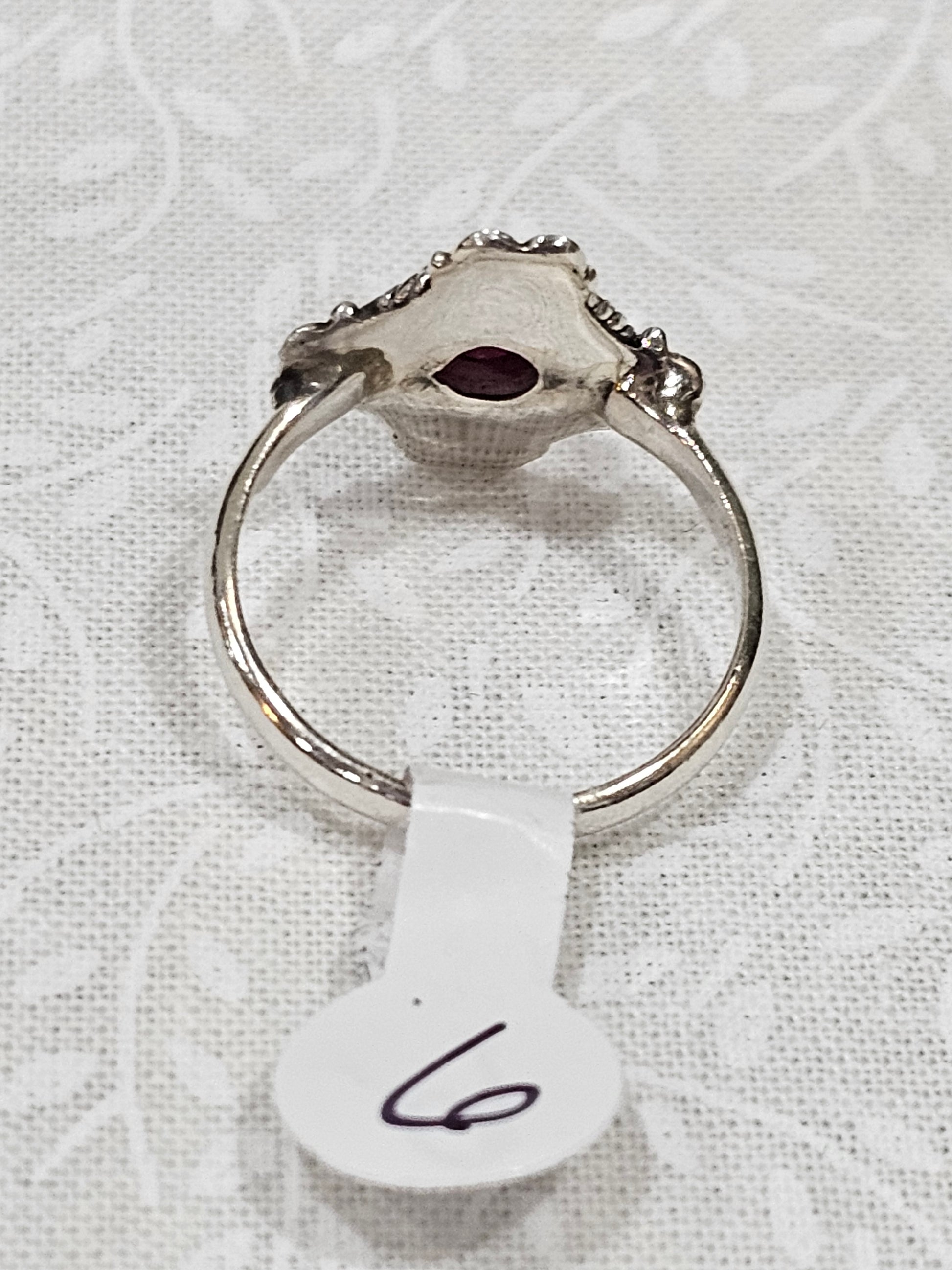Sterling Silver Ruby Gemstone Ring 6