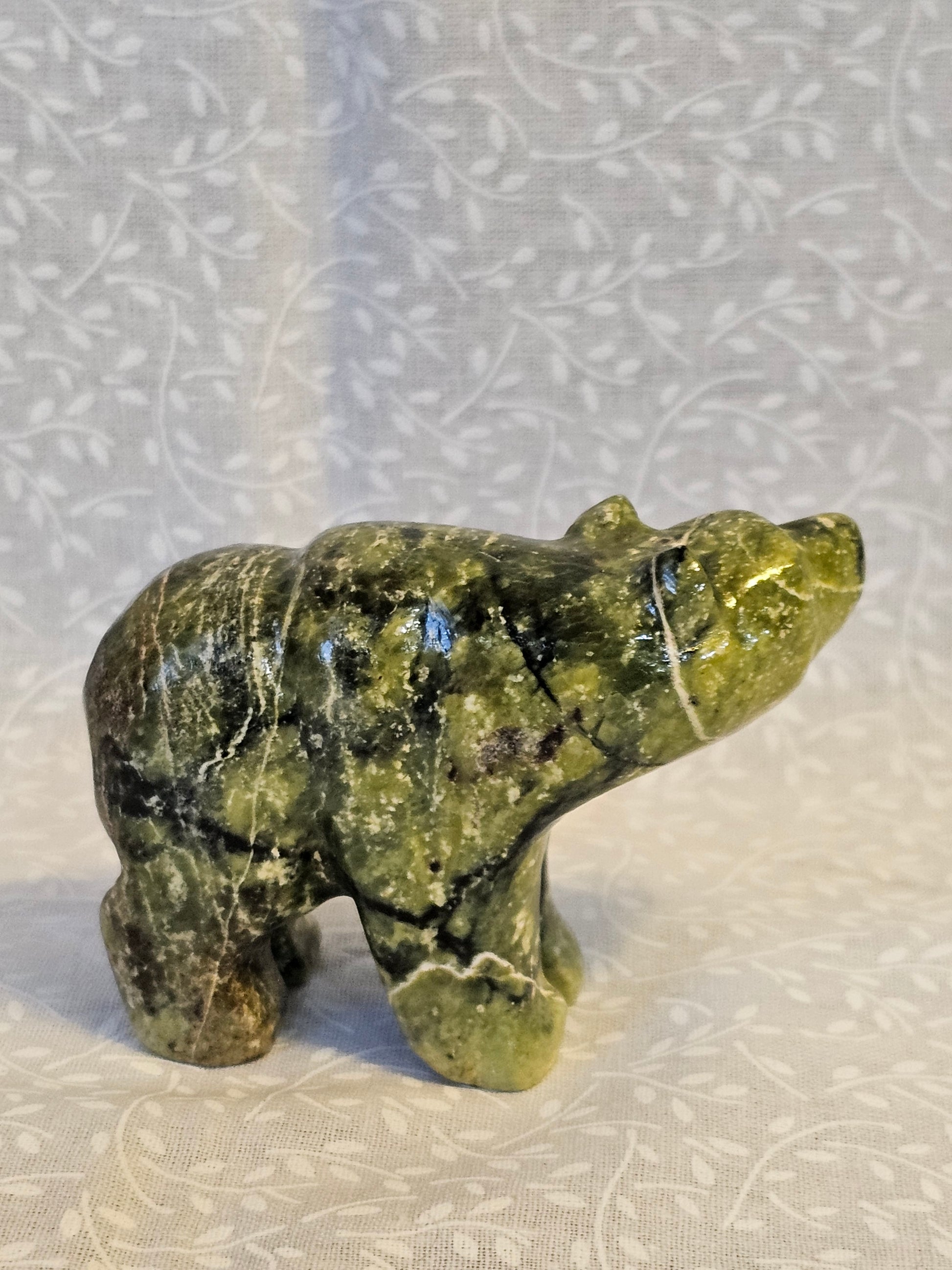 Serpentine Crystal Bear