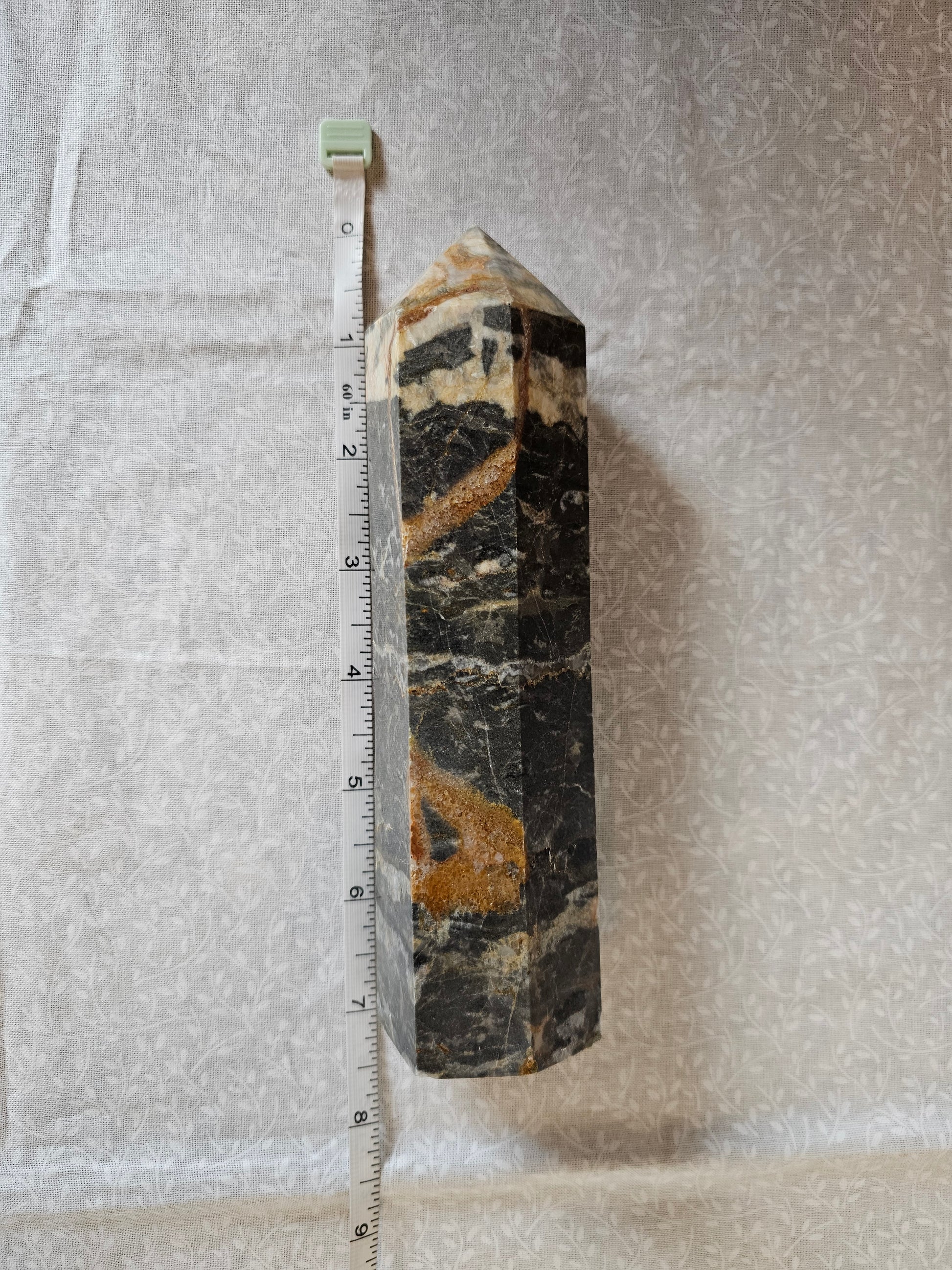Zebra Jasper Crystal Tower 7.5 Inch