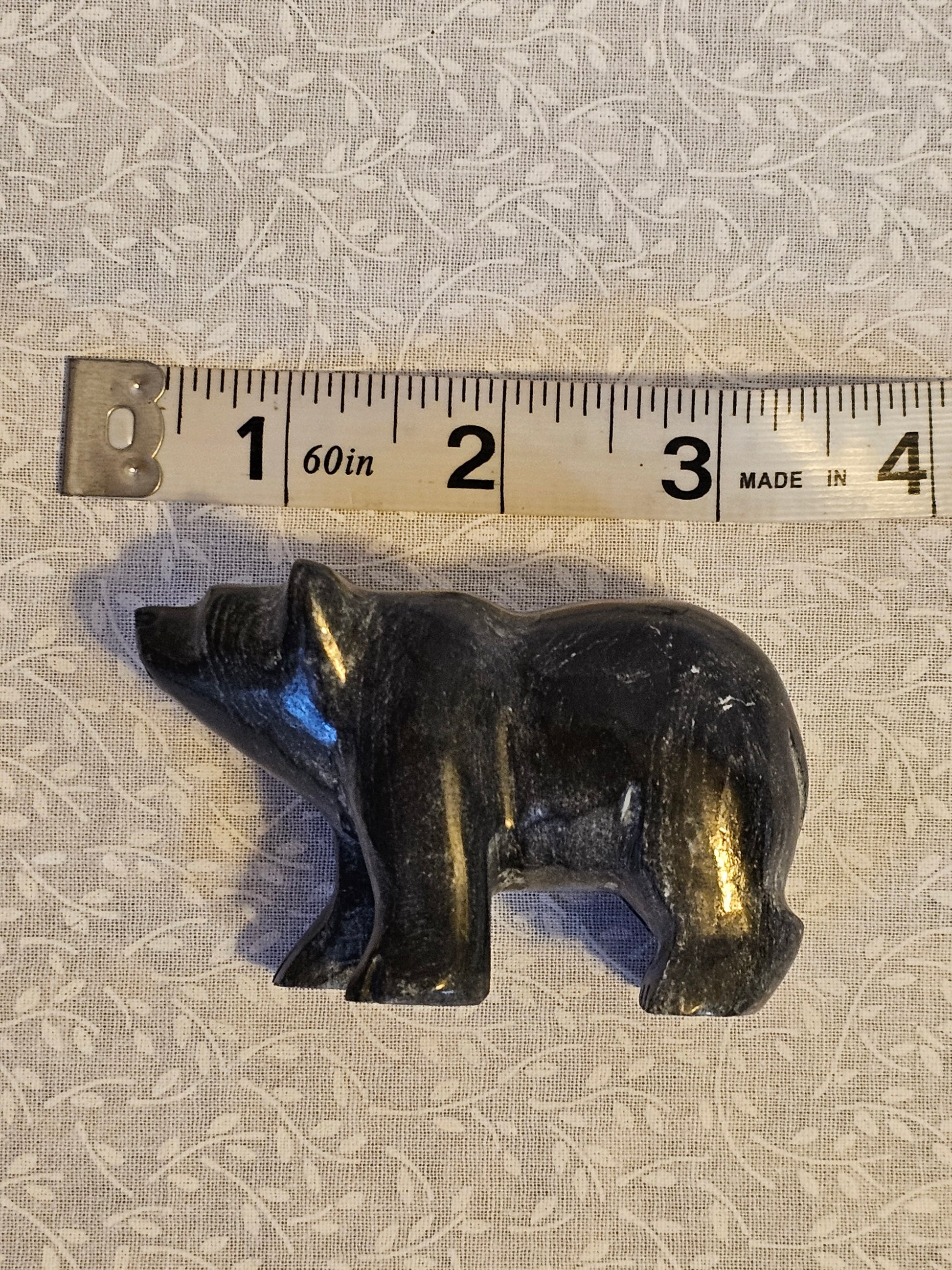 Black Obsidian Crystal Bear