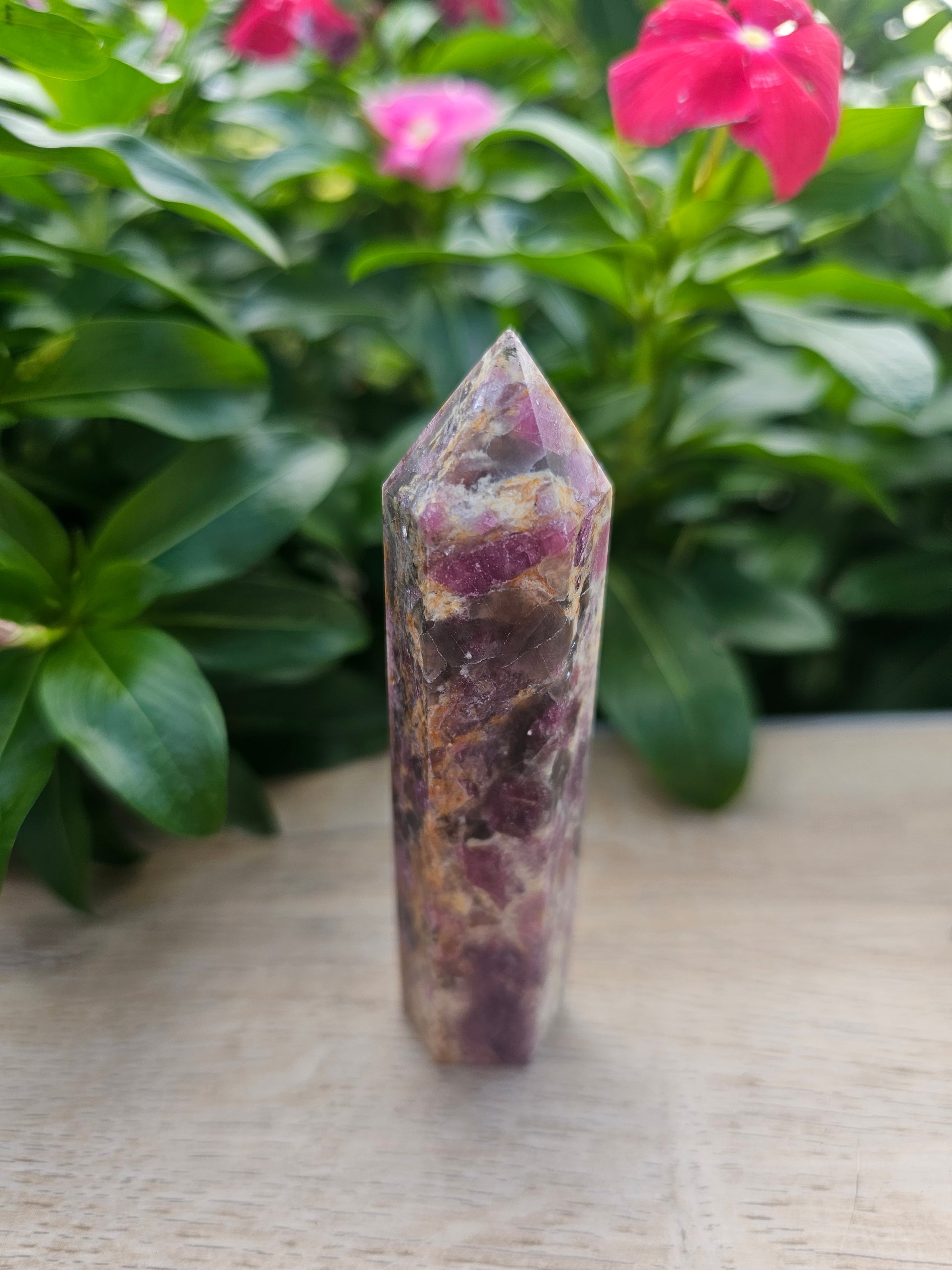 Lepidolite Tower - Natural Purple Crystal Point