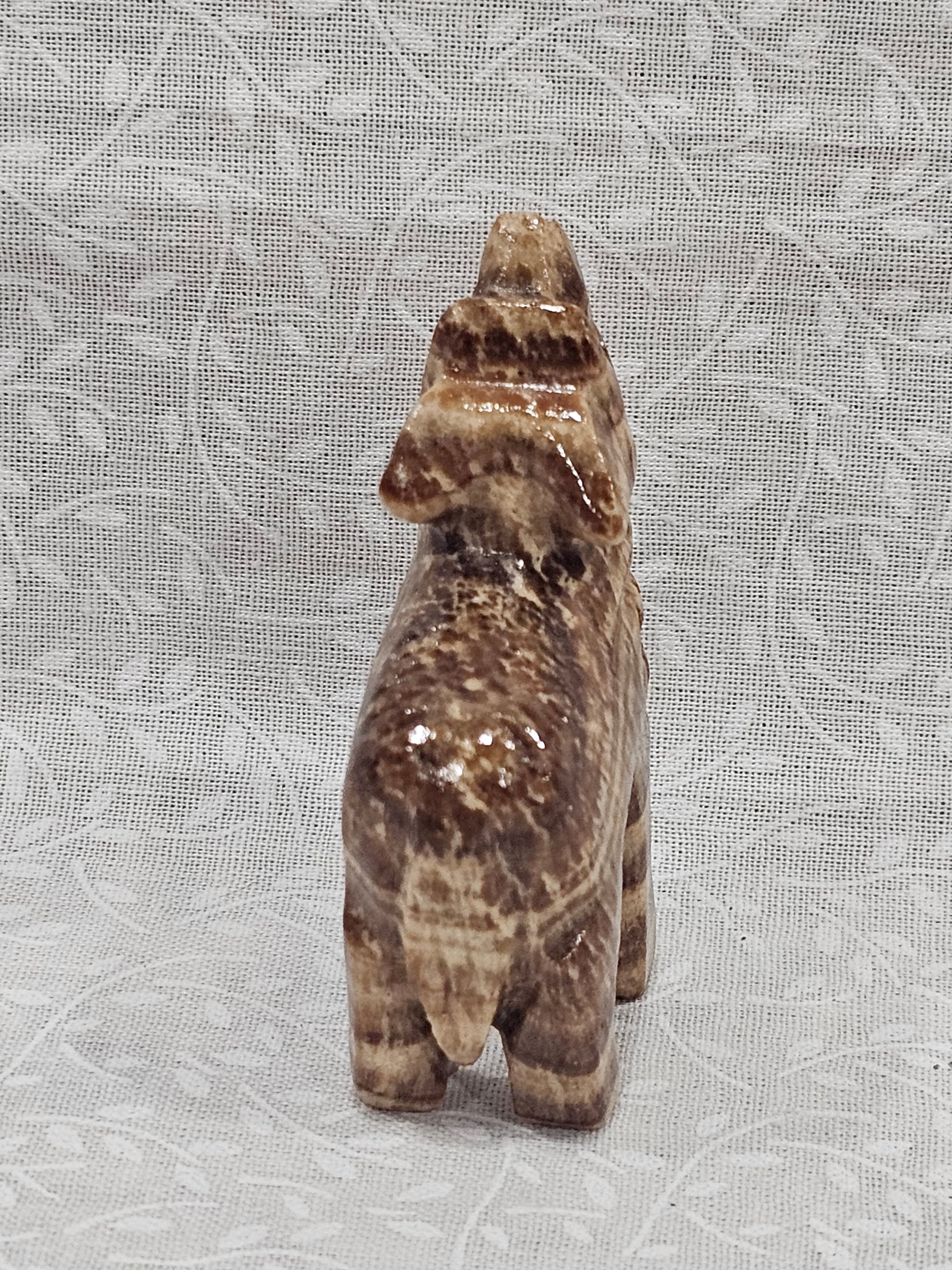Soapstone Crystal Wolf