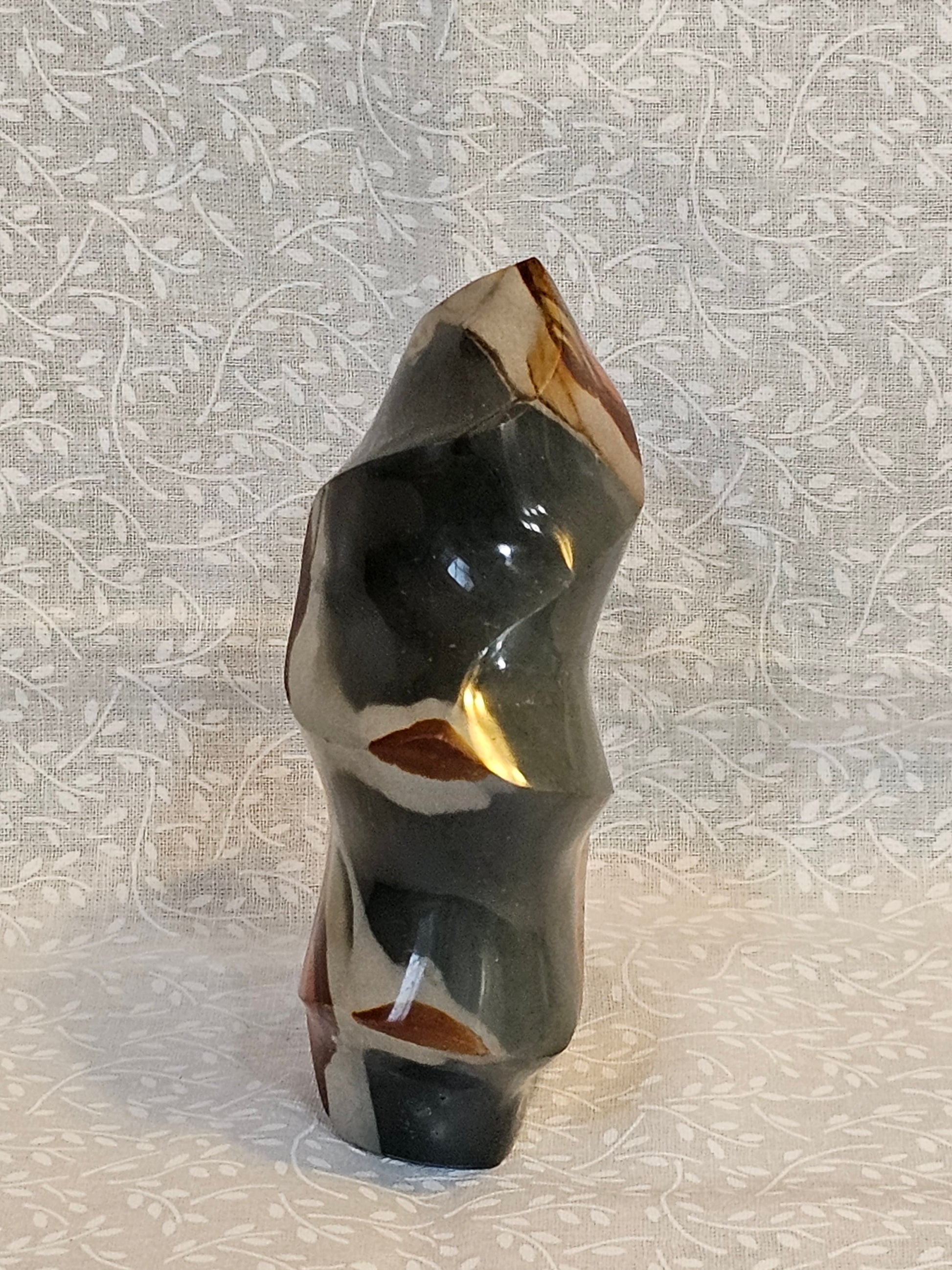 Polychrome Jasper Crystal Flame - Natural Stone
