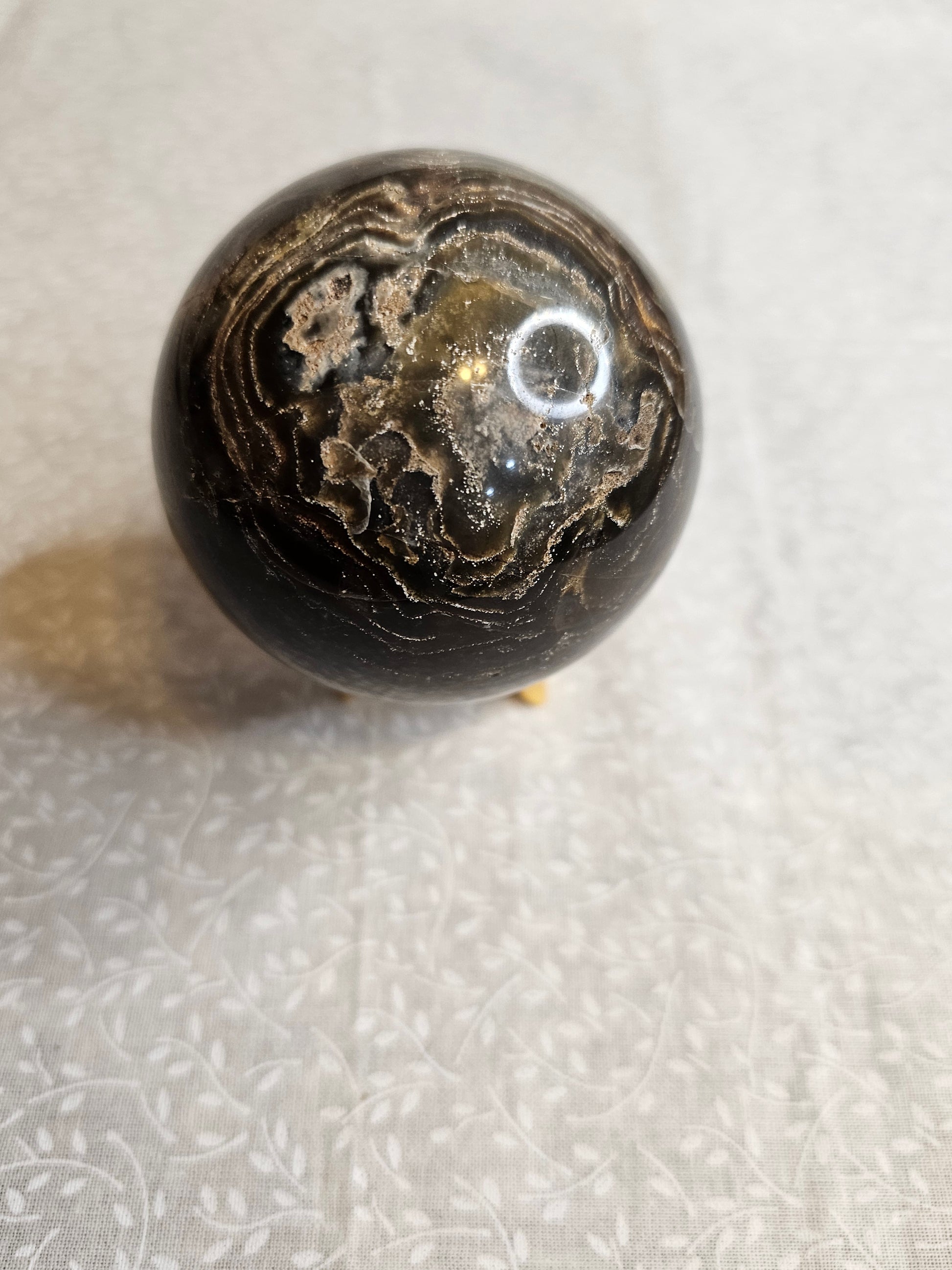 Stromatolite Crystal Sphere