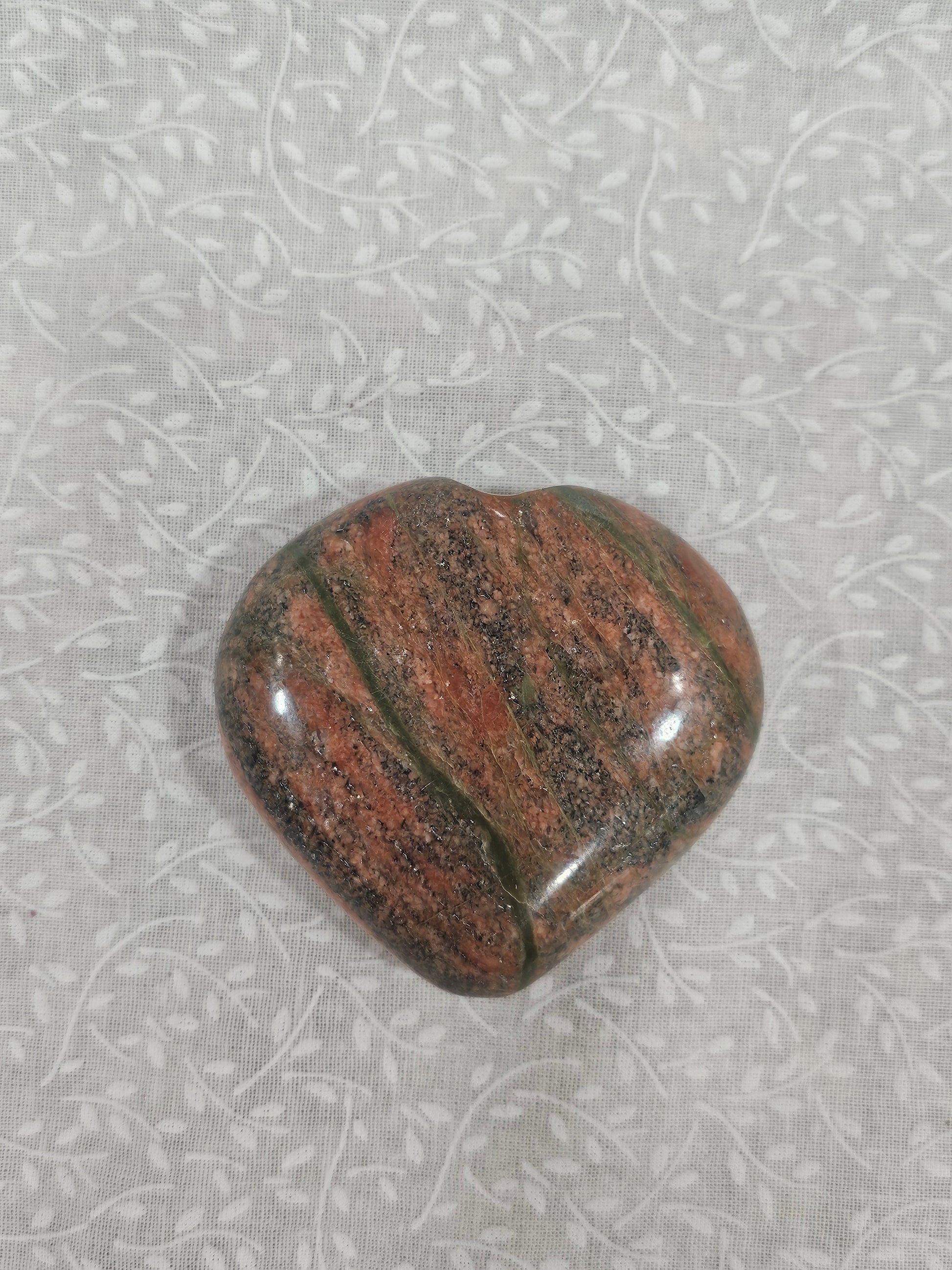 Unakite Crystal Heart