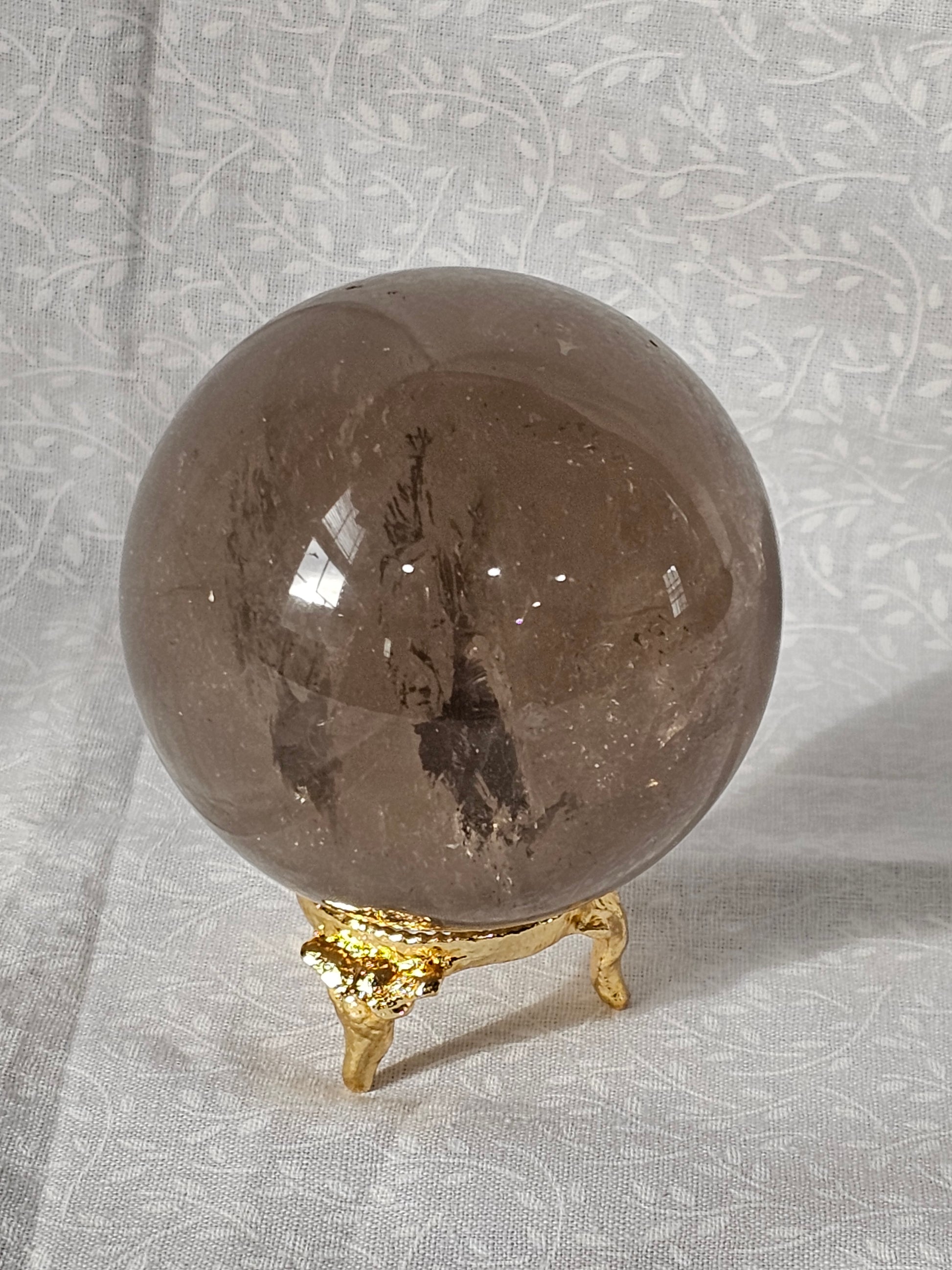 Smokey Quartz Crystal Sphere 70mm