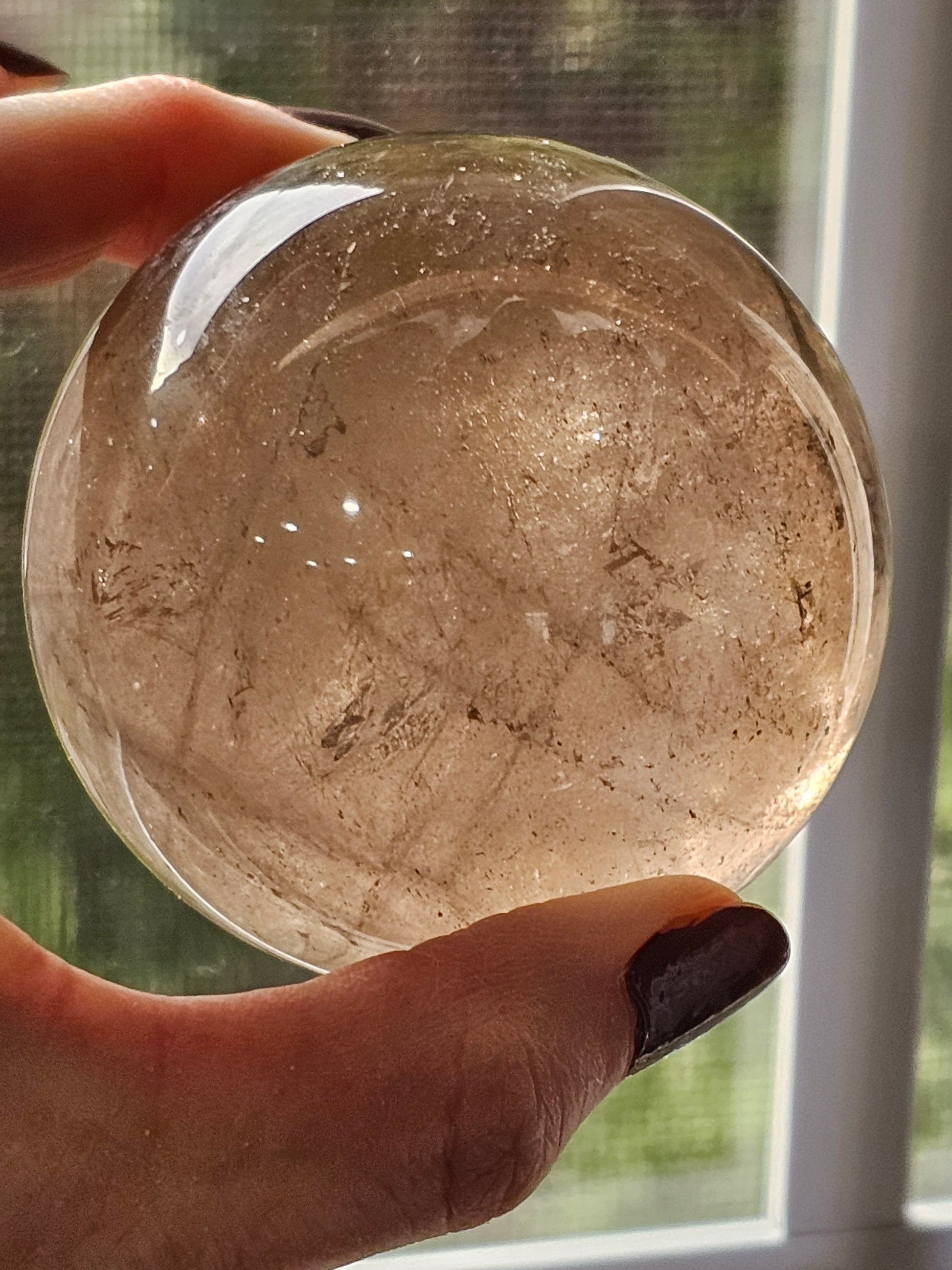 Smokey Quartz Crystal Sphere 70mm