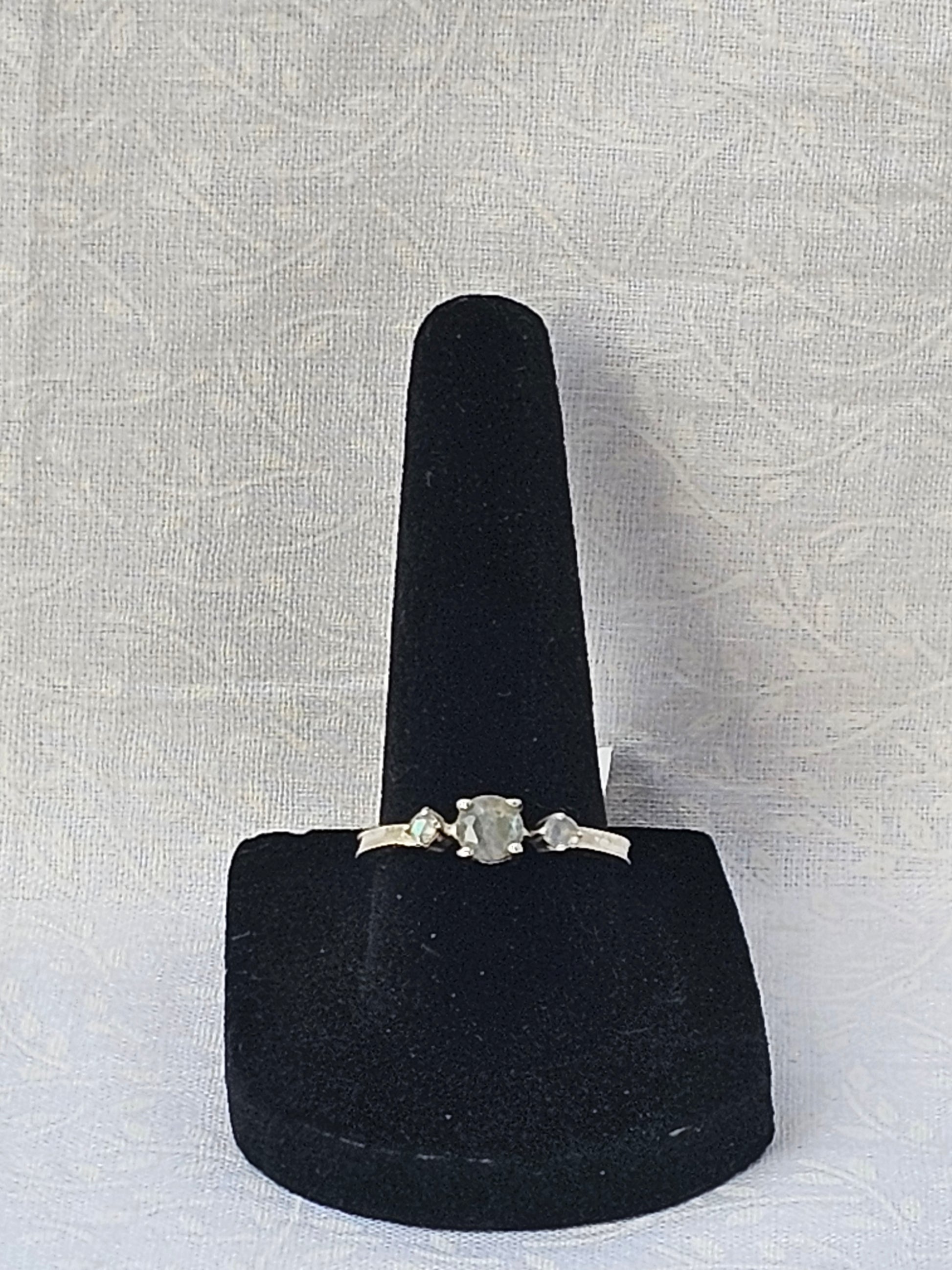 Sterling Silver Classic Blue Topaz Ring - Size 8