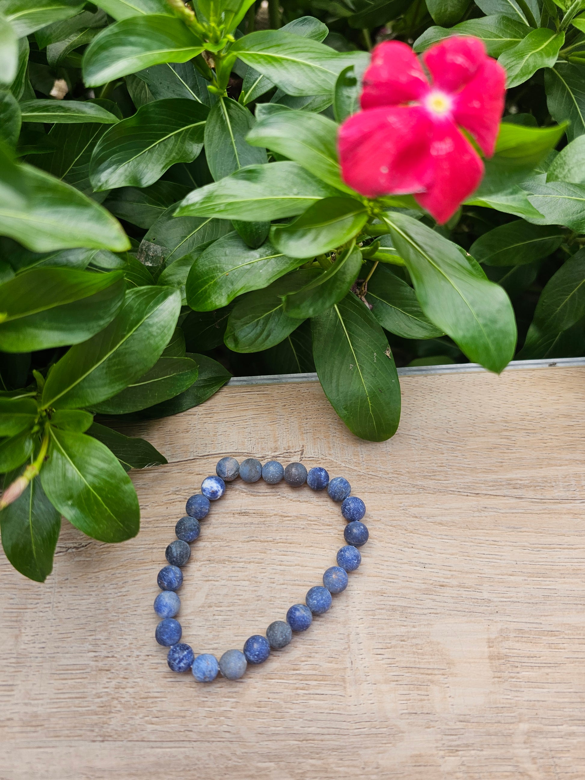 Sodalite Bracelet - Natural Blue Stone Healing Crystal Bracelet