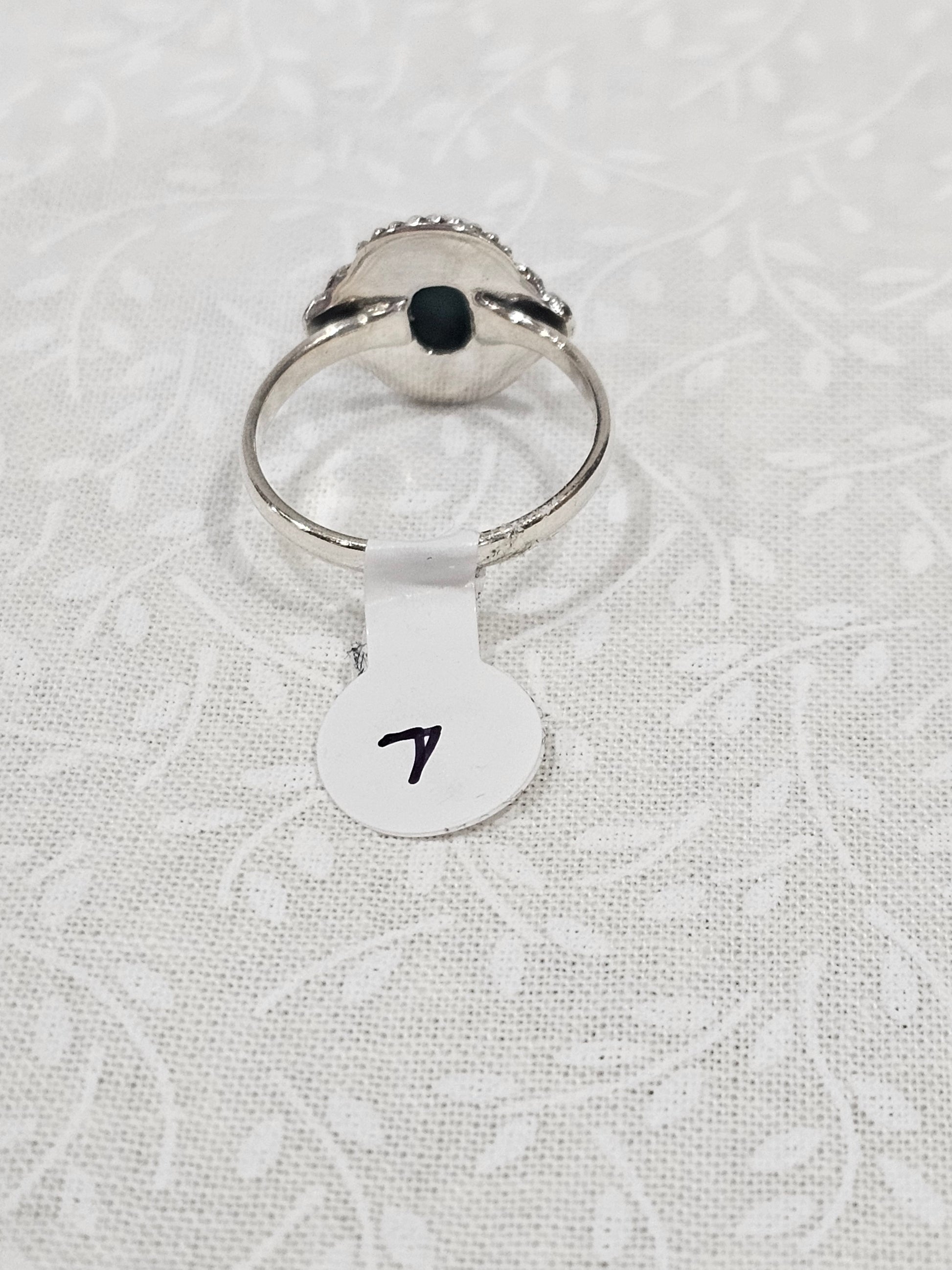 Sterling Silver Amazonite Gemstone Ring 7