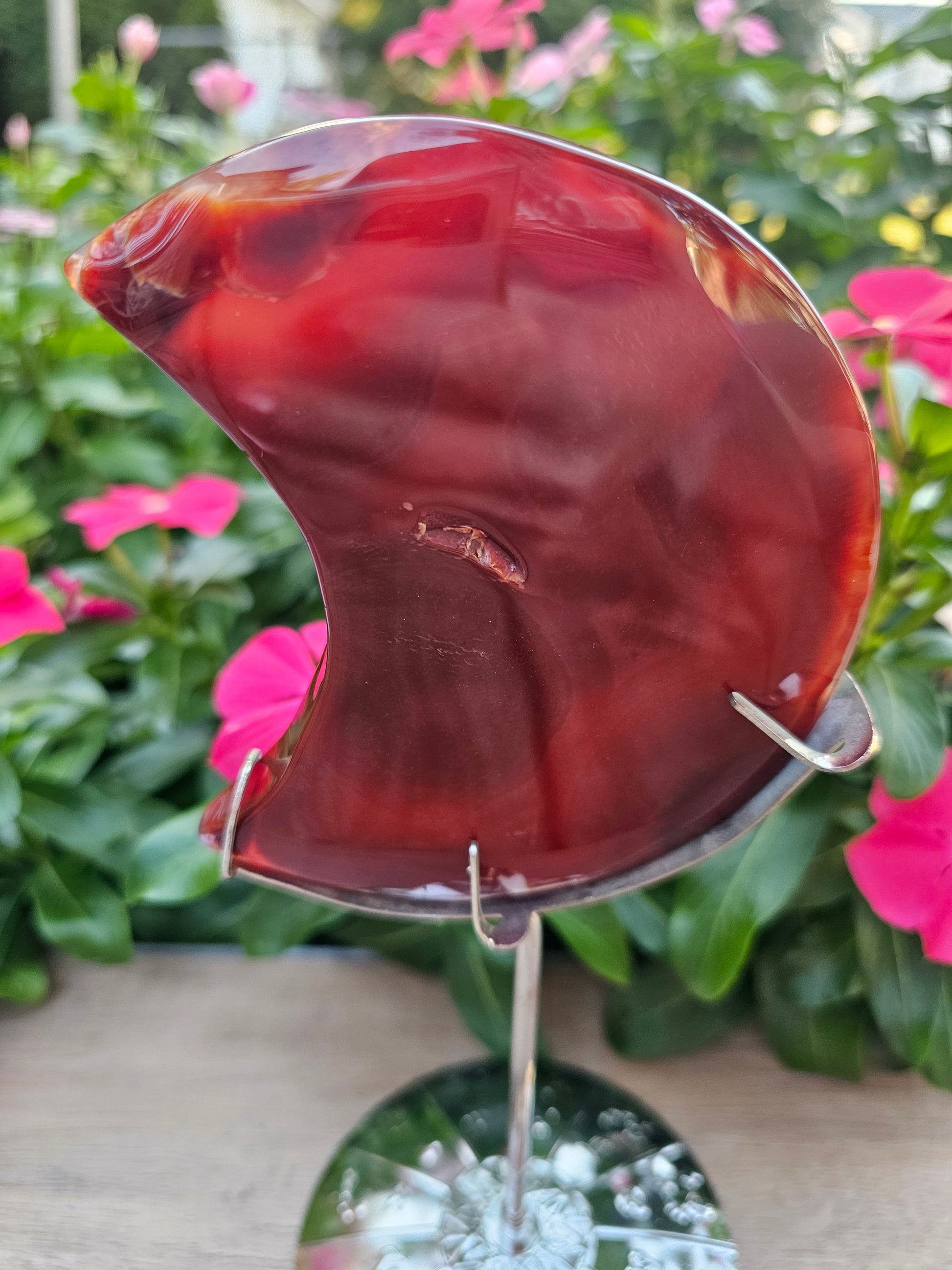 Carnelian Crescent Moon
