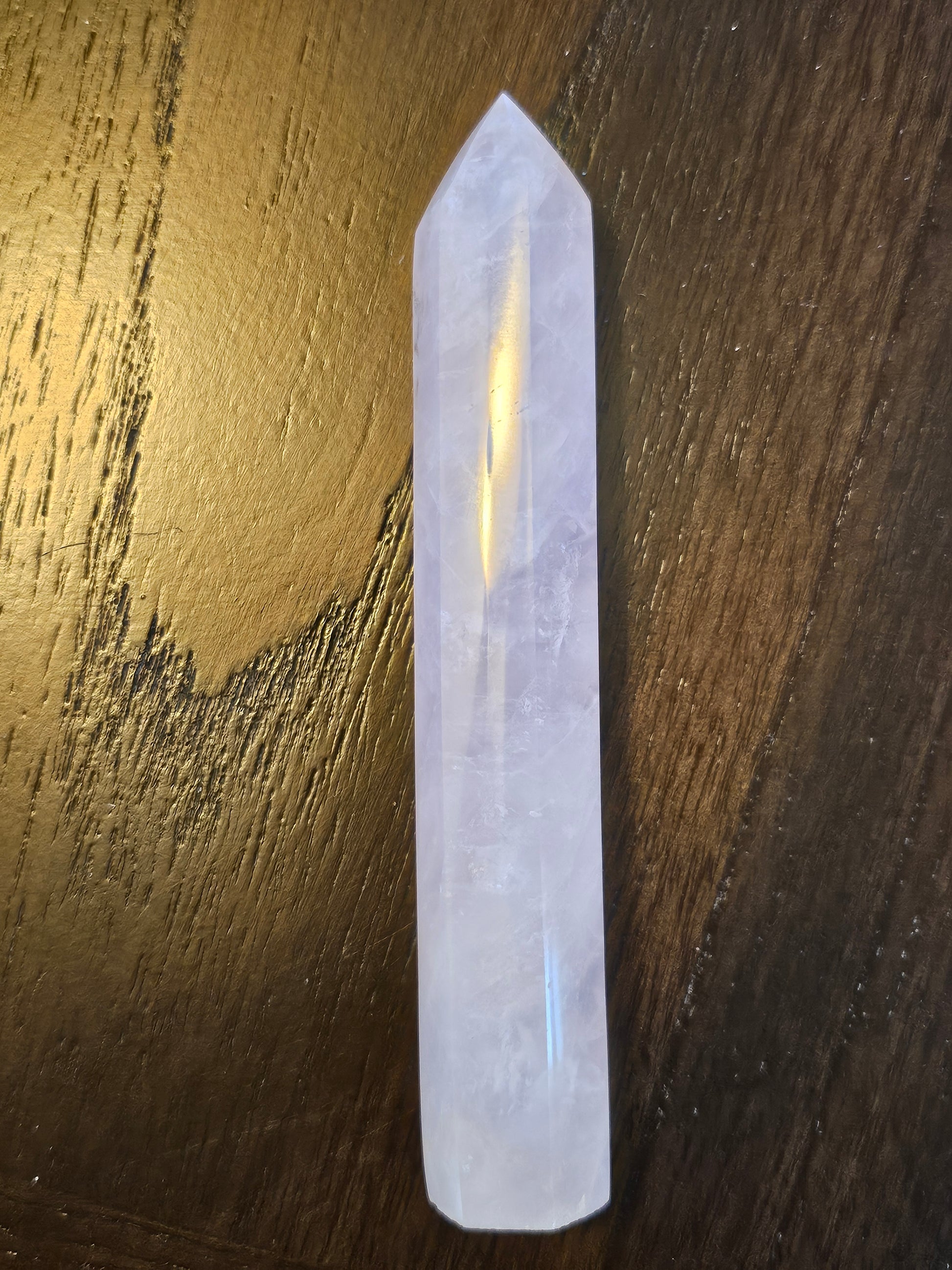 Pink Quartz Crystal Tower