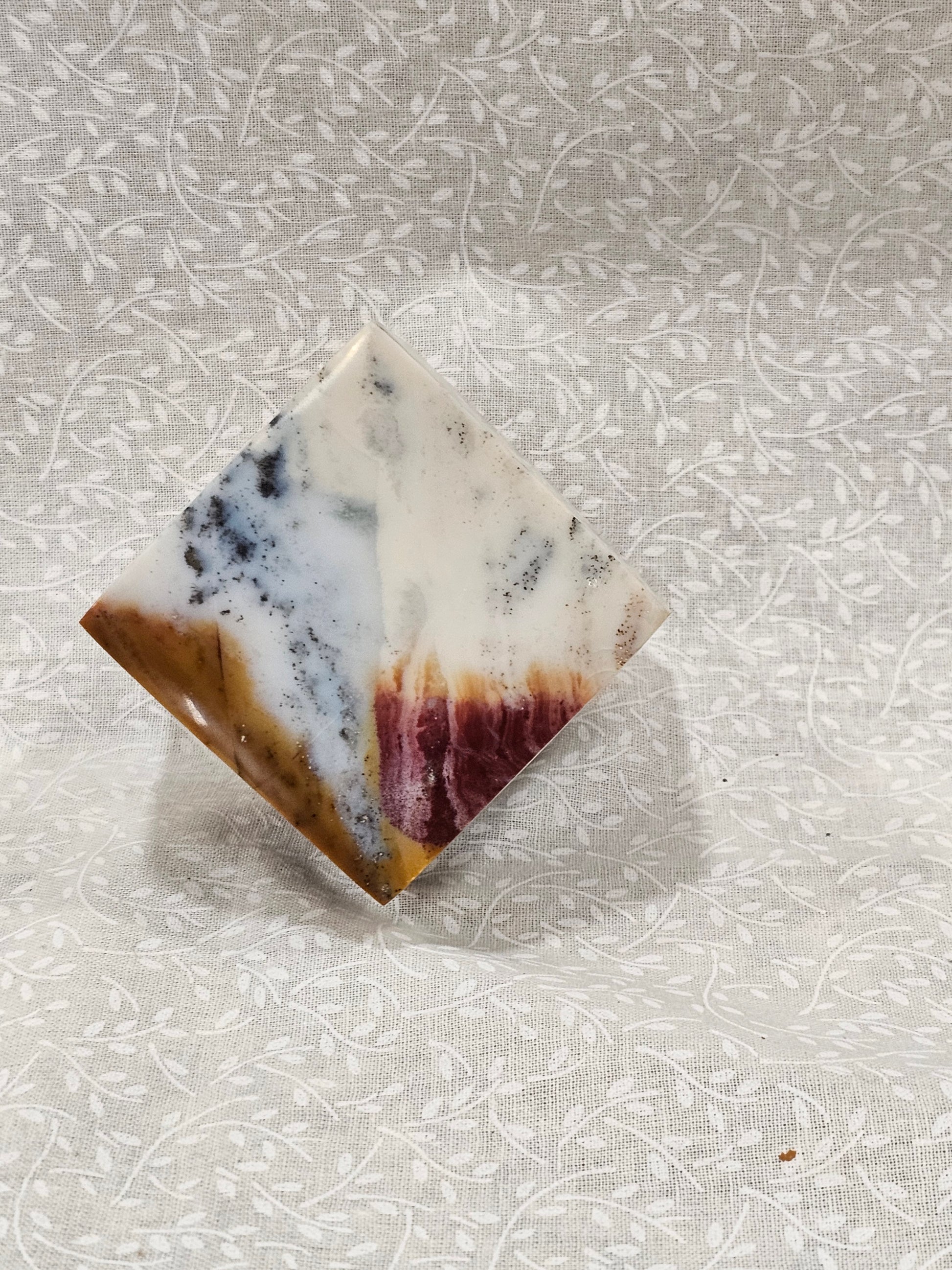 Ocean Jasper Crystal Cube 2.5 Inch