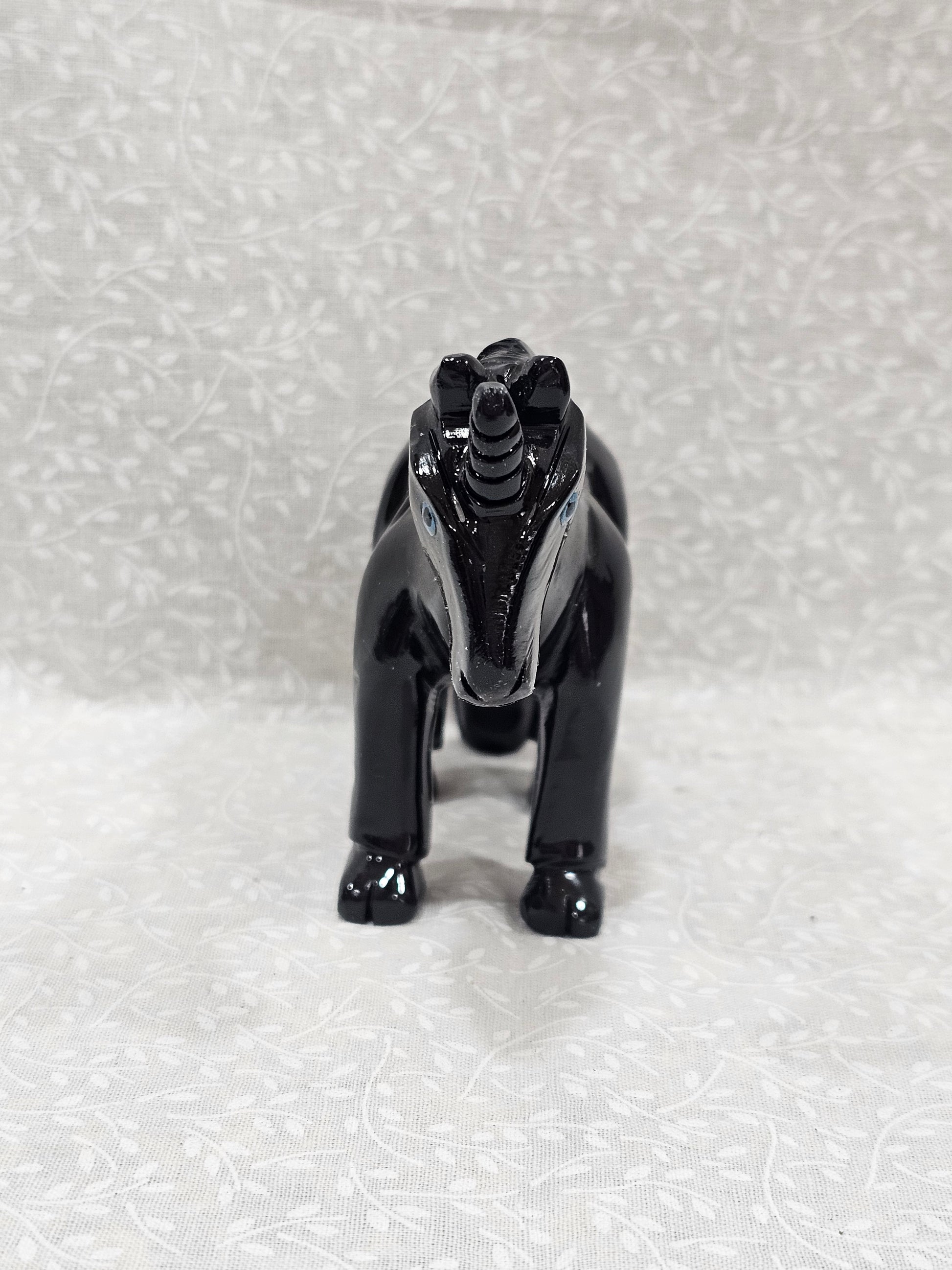Black Obsidian Crystal Unicorn