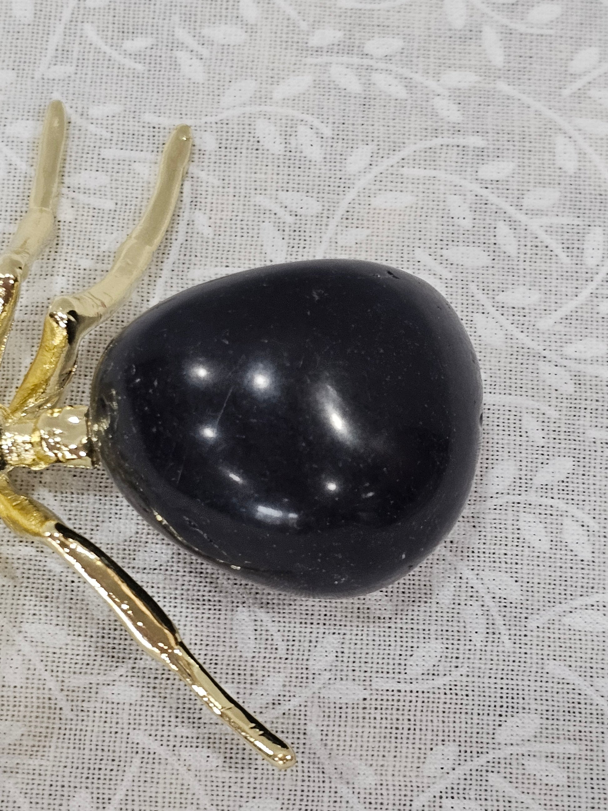 Black Obsidian Crystal Spider 3 Inch