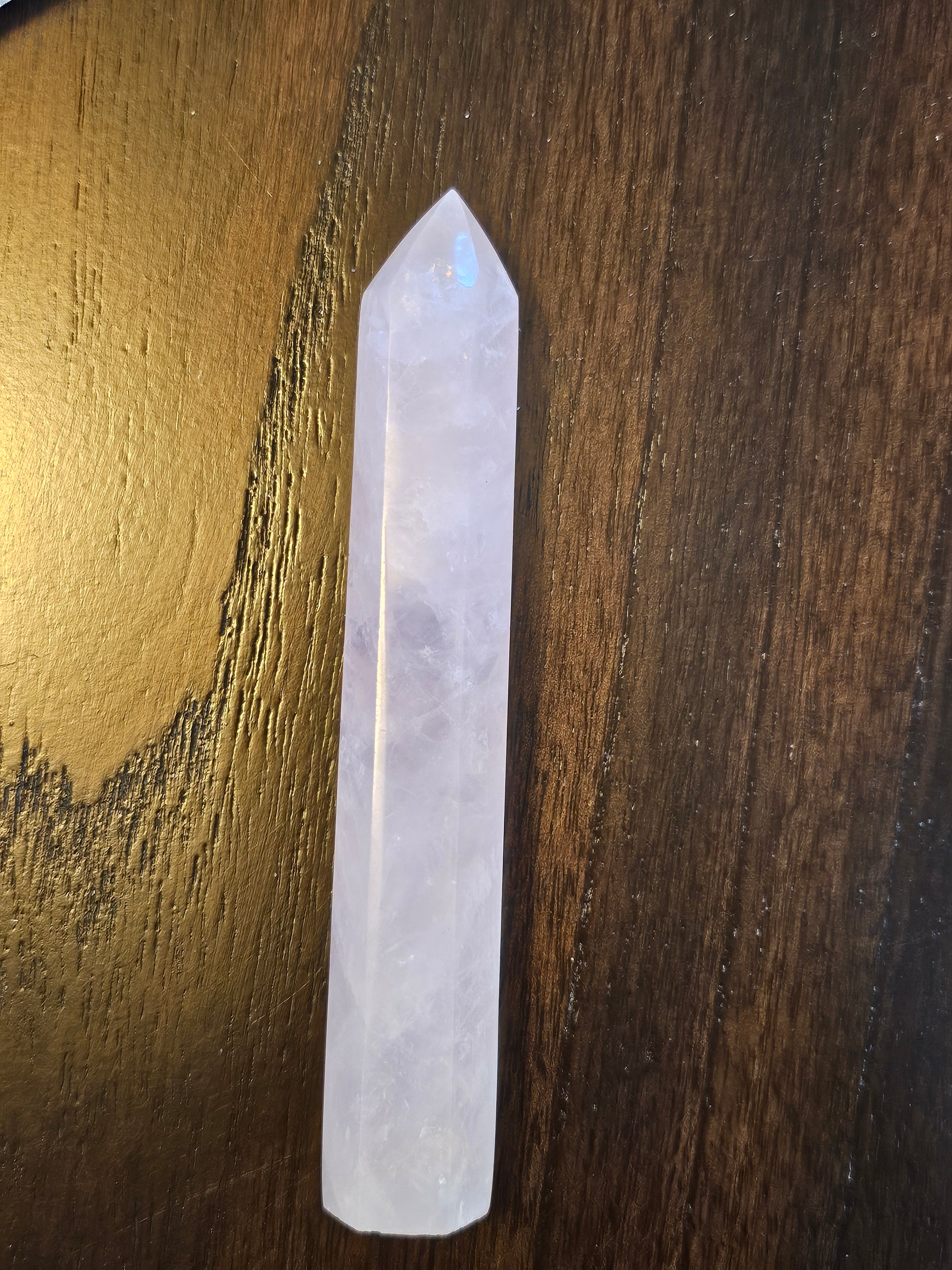 Pink Quartz Crystal Tower