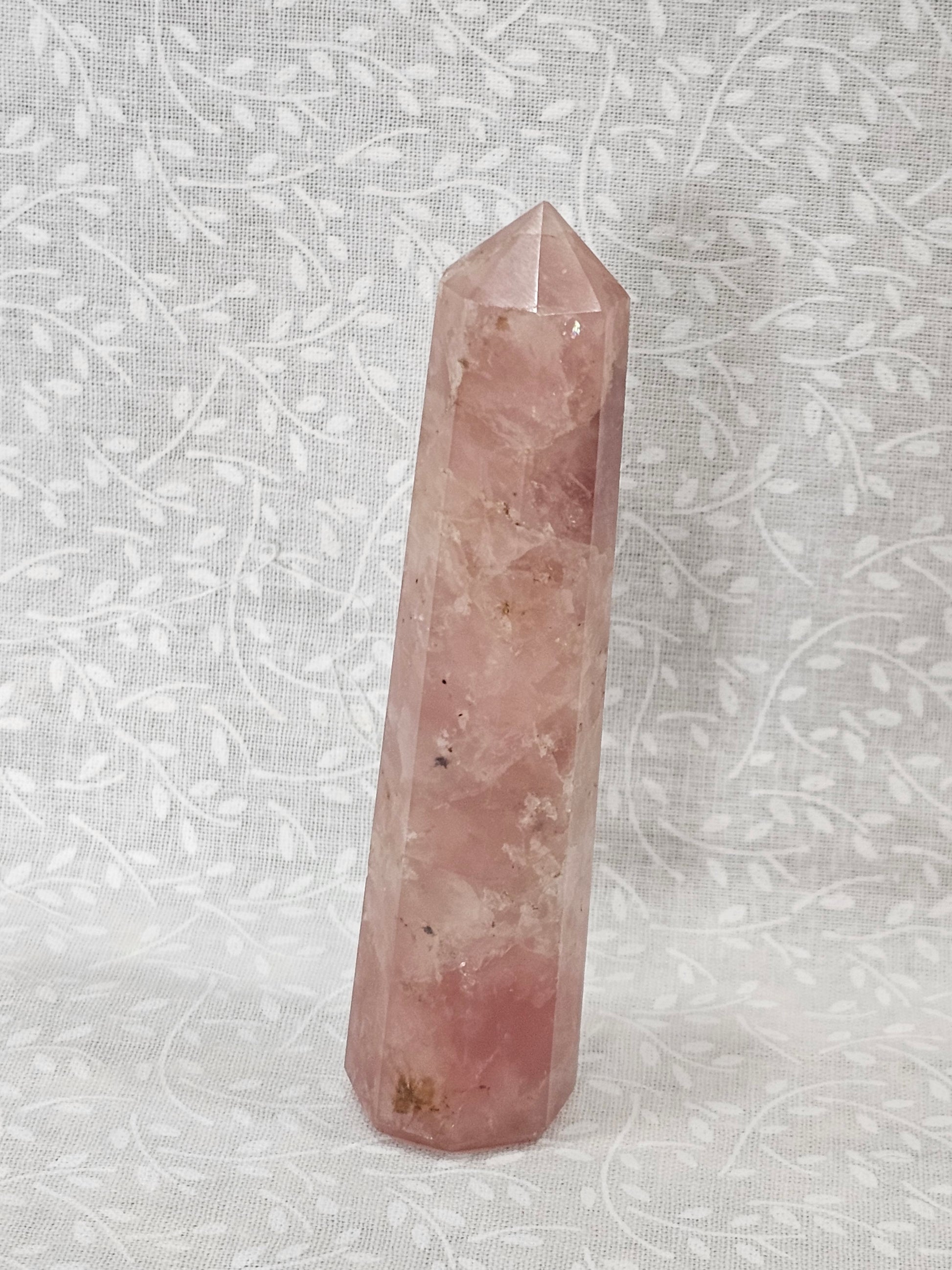 Rose Quartz Crystal Tower