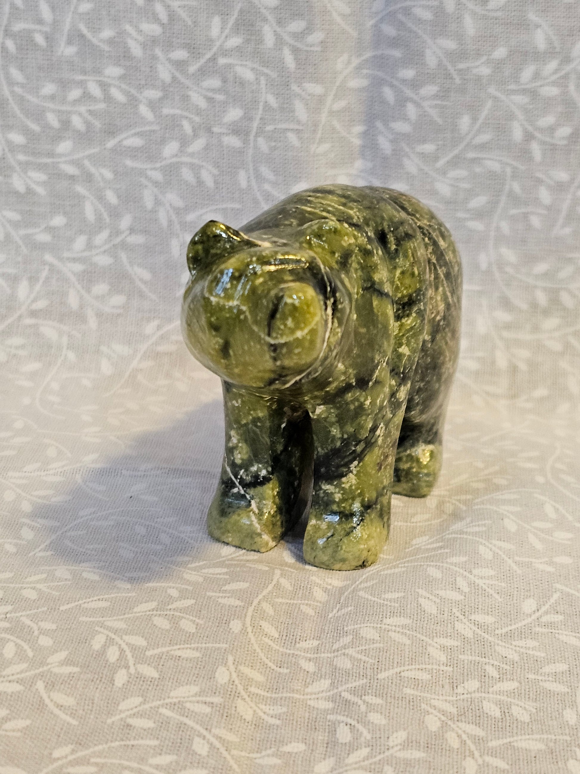 Serpentine Crystal Bear