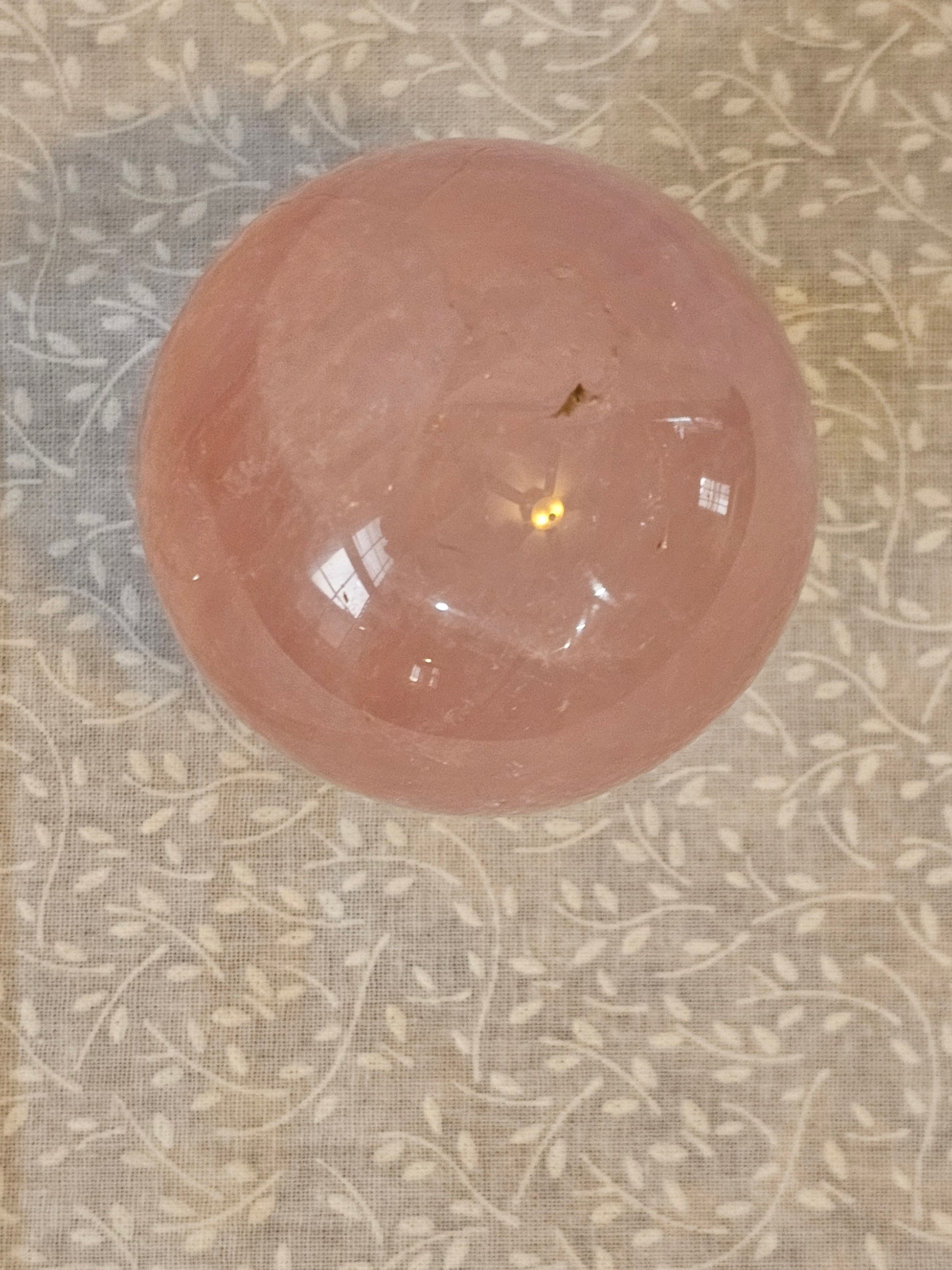 Pink Quartz Crystal Sphere