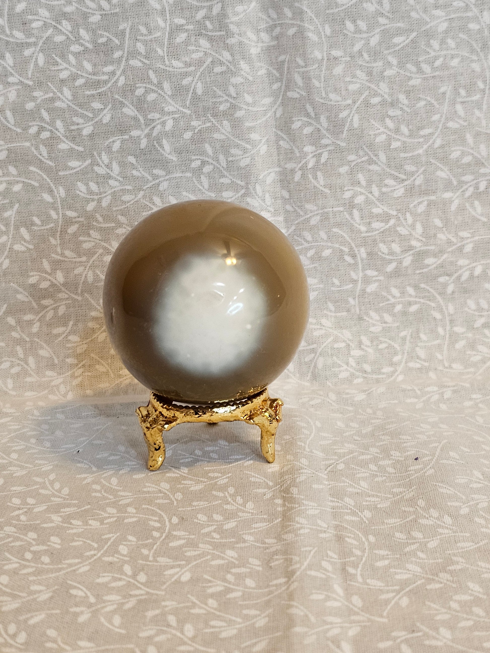 Double Eye Agate Crystal Sphere