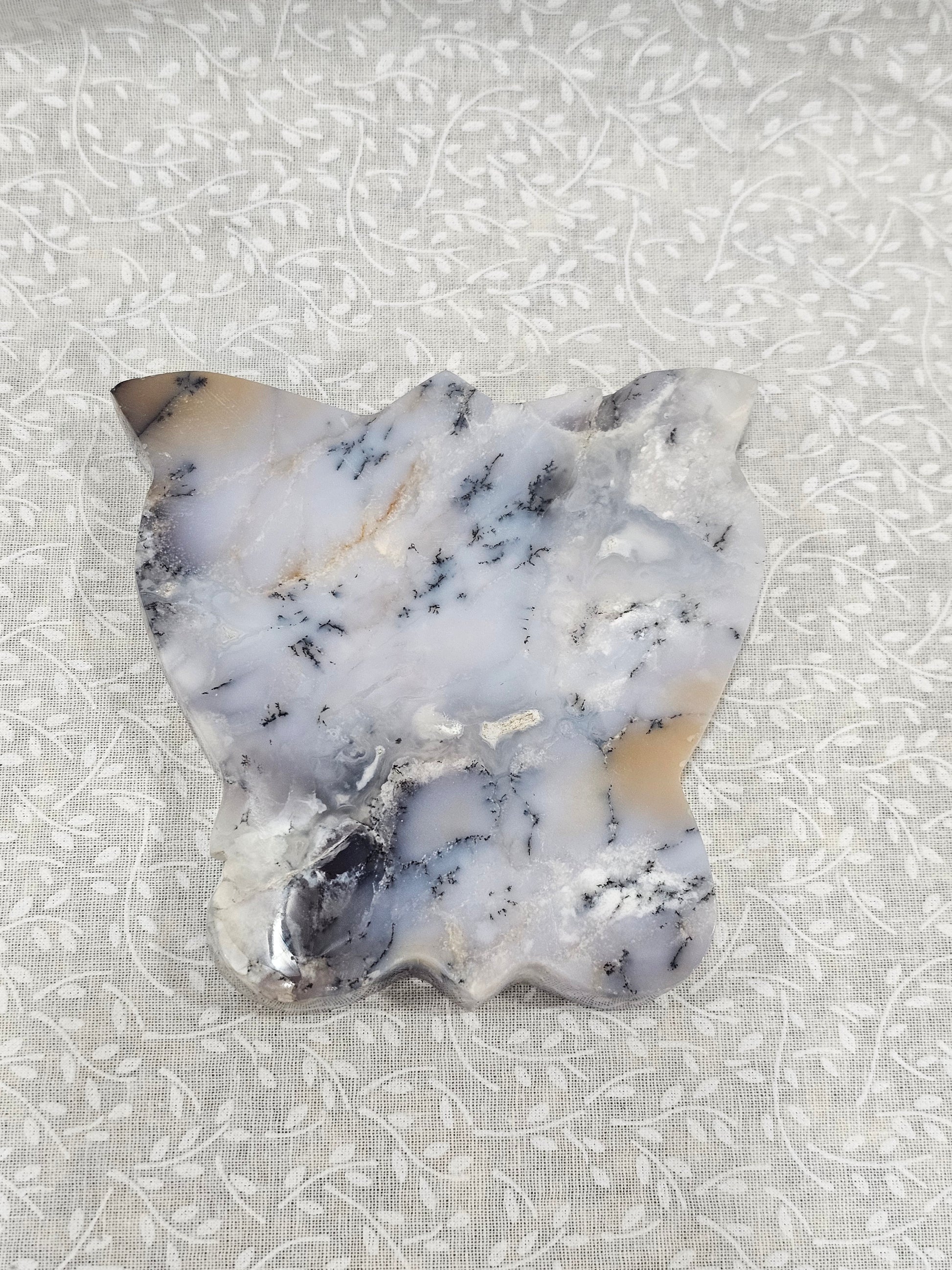 Dendritic Agate Crystal Butterfly