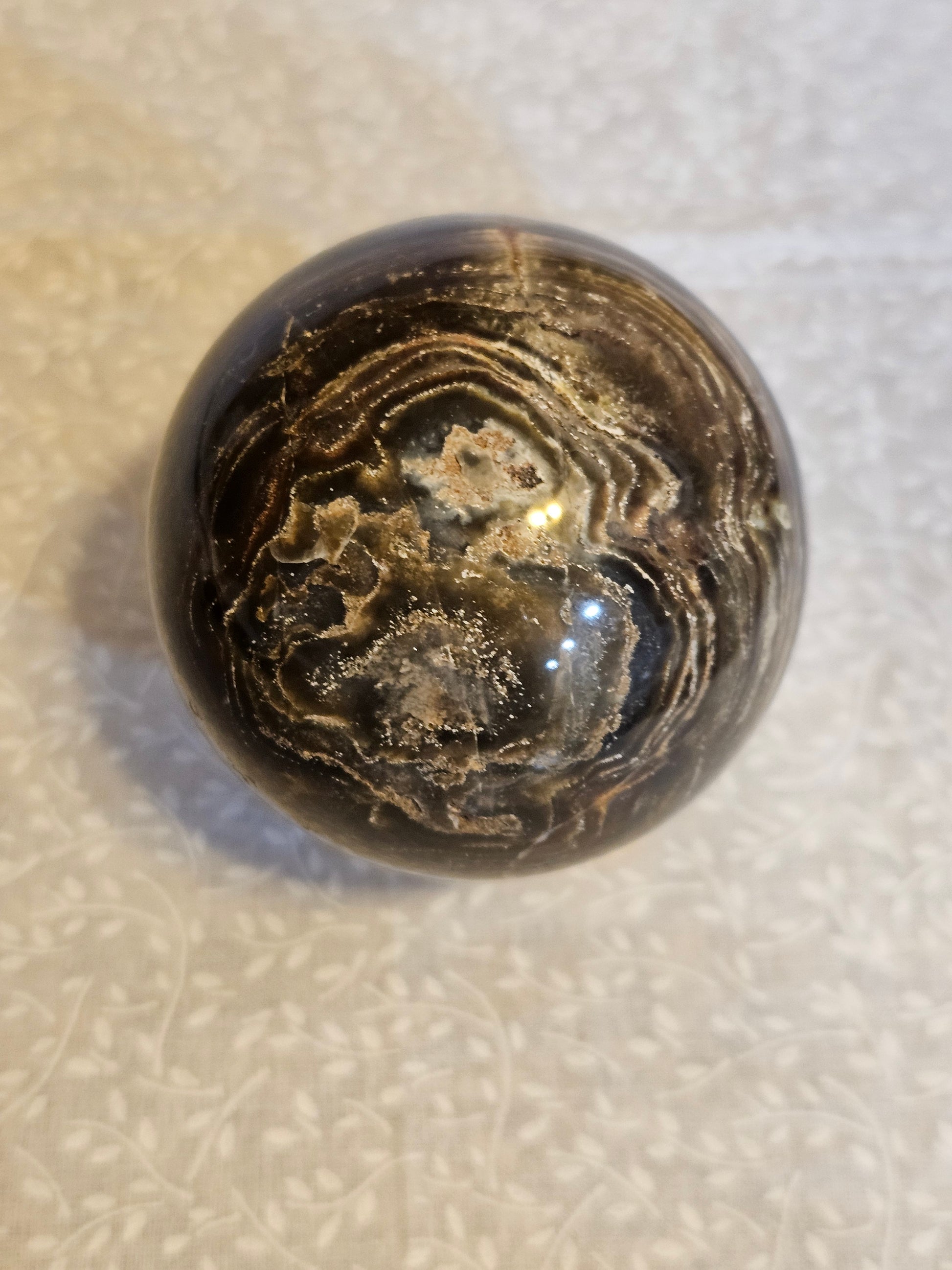 Stromatolite Crystal Sphere