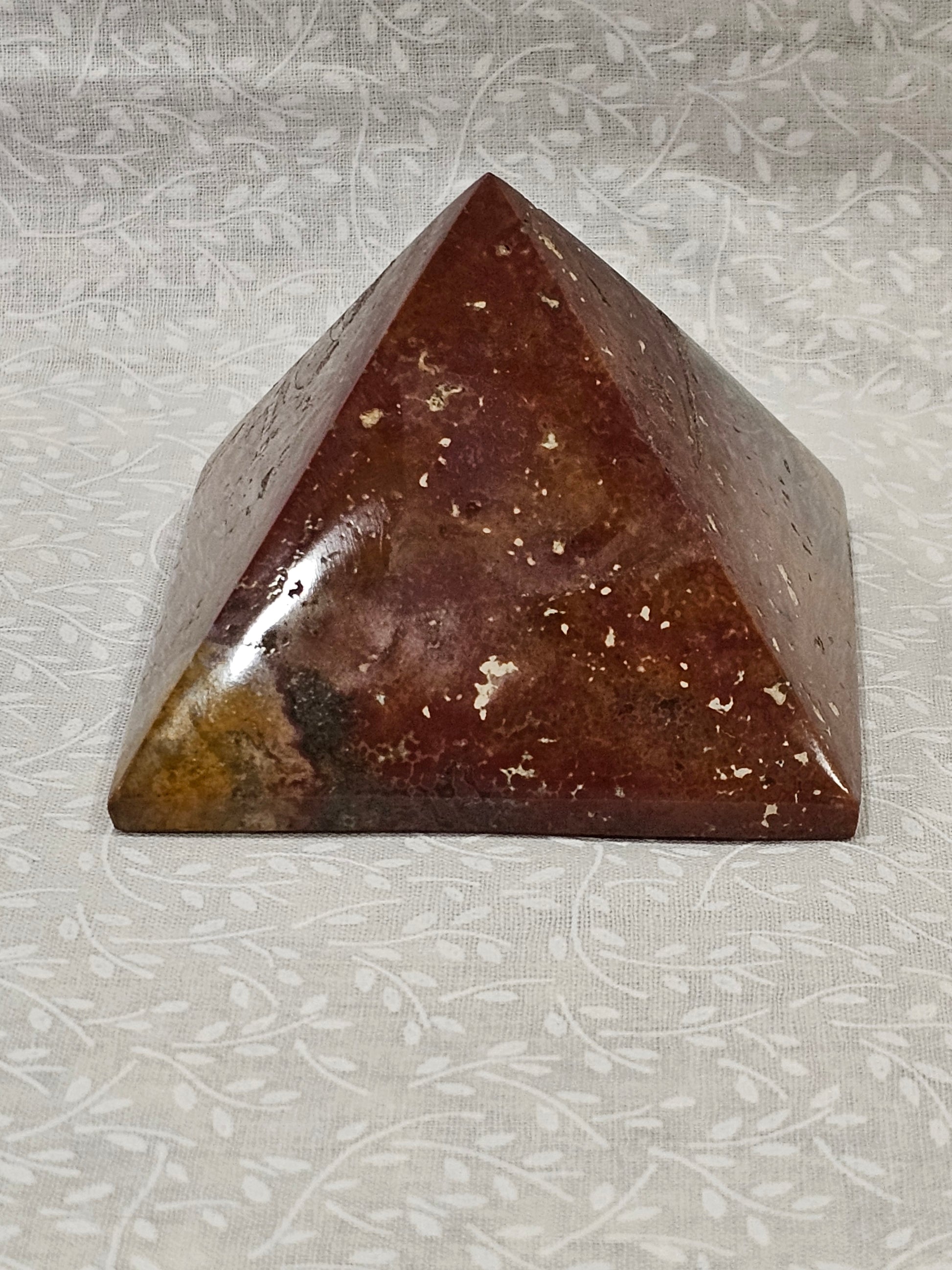 Red Jasper Crystal Pyramid 3 Inch