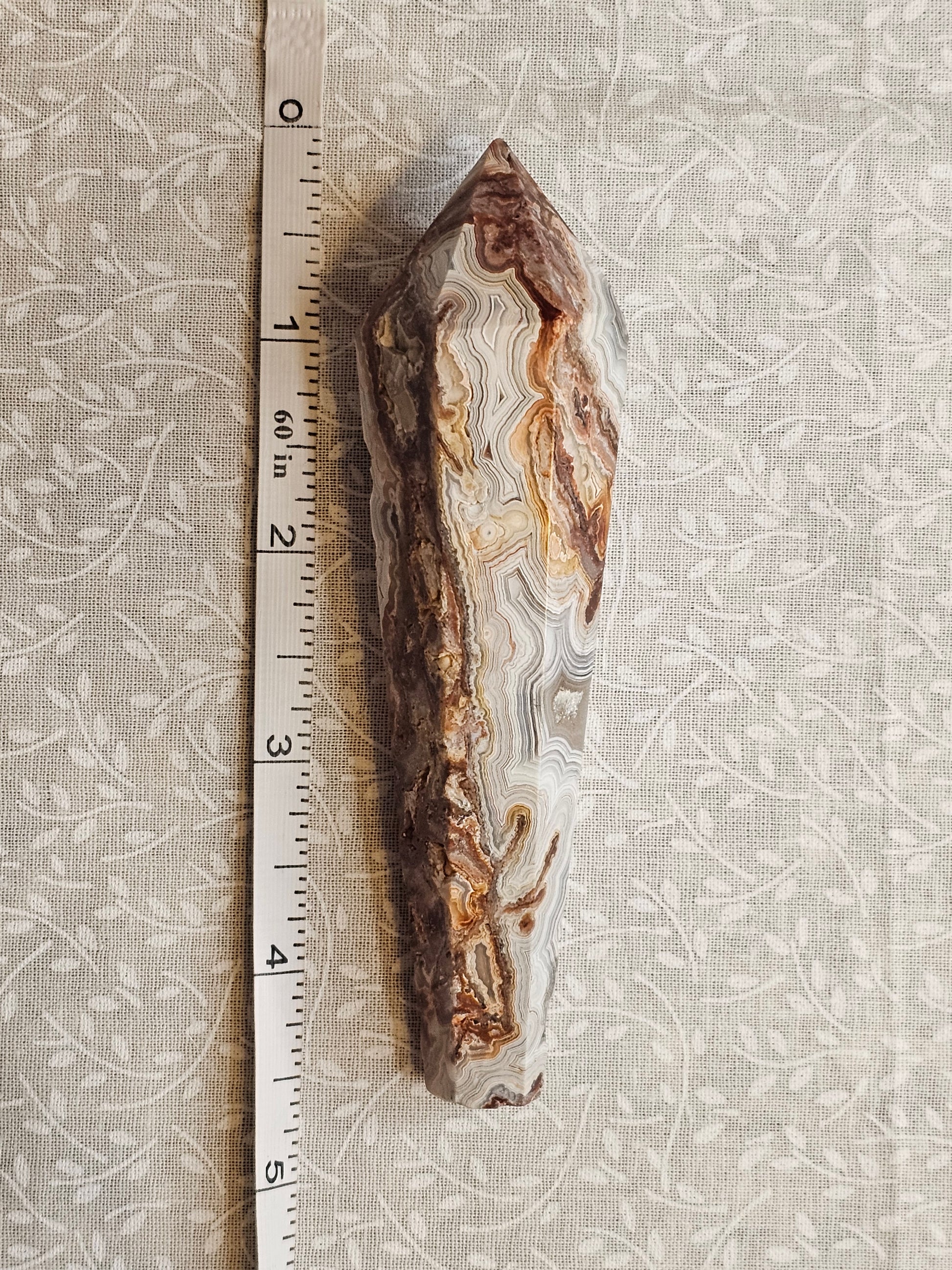 Crazy Lace Agate Crystal Point - Natural Stone