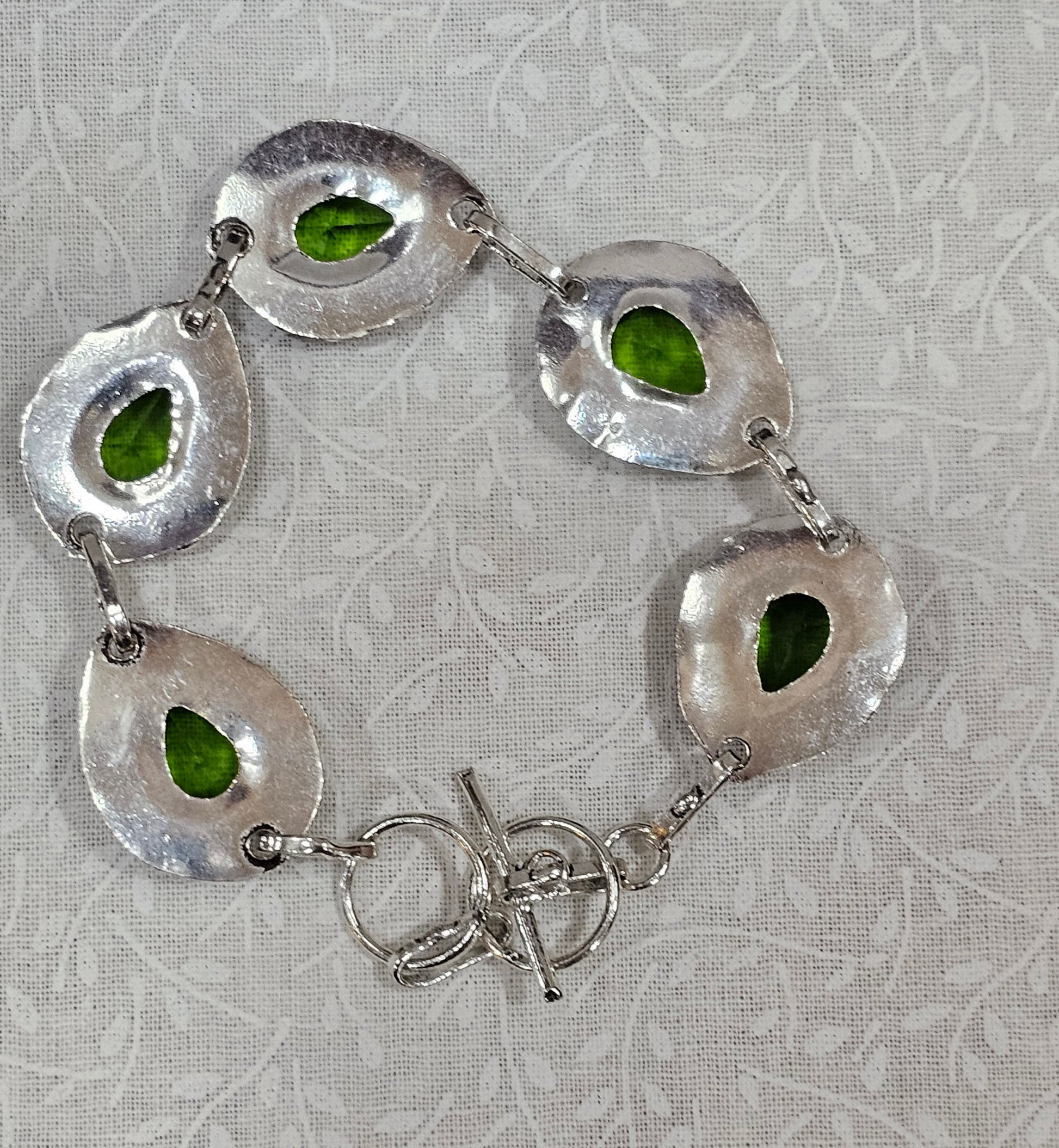 Sterling Silver Peridot Gemstone Bracelet