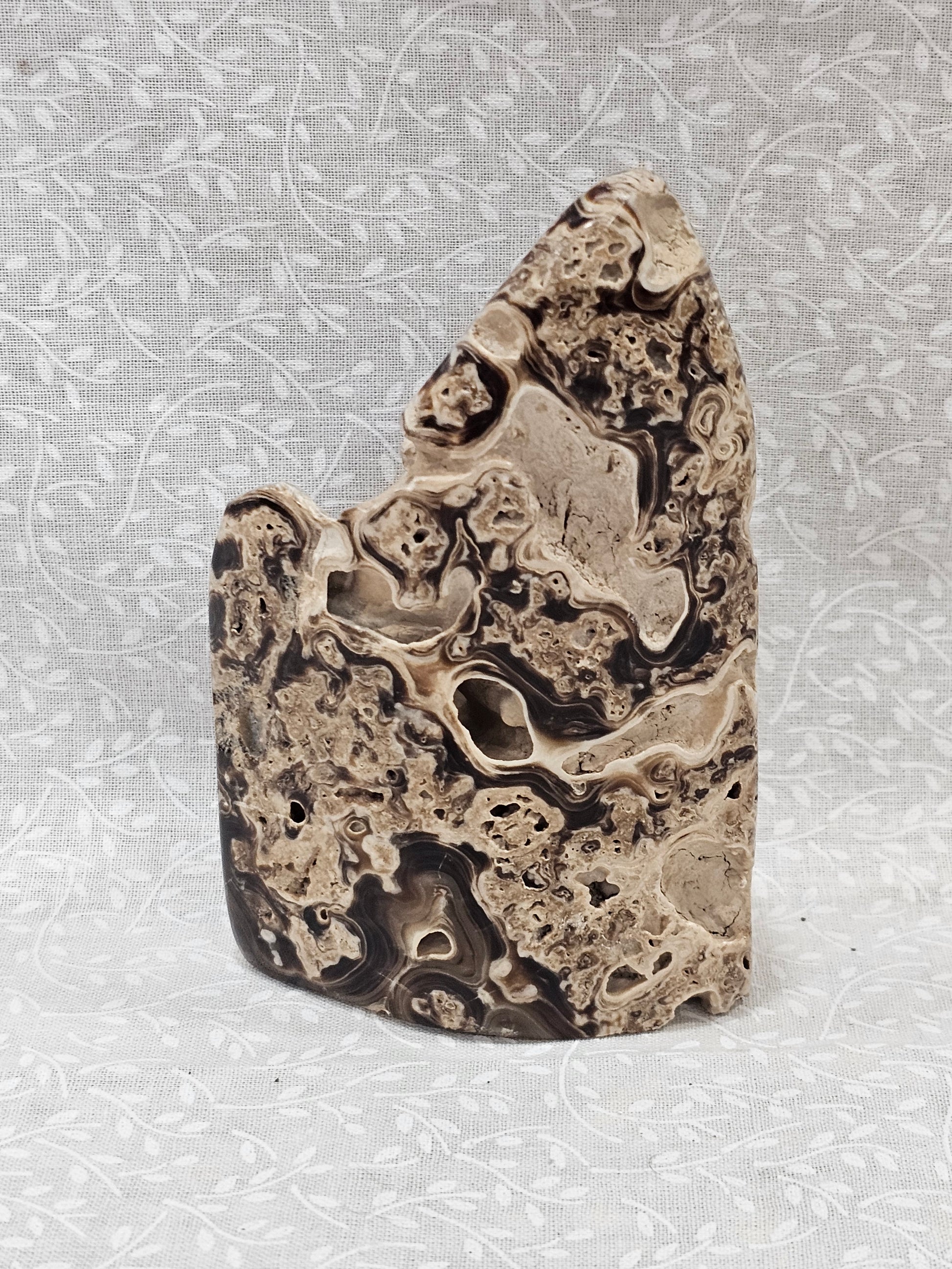 Chocolate Calcite Free Form with Portal 4 Inch