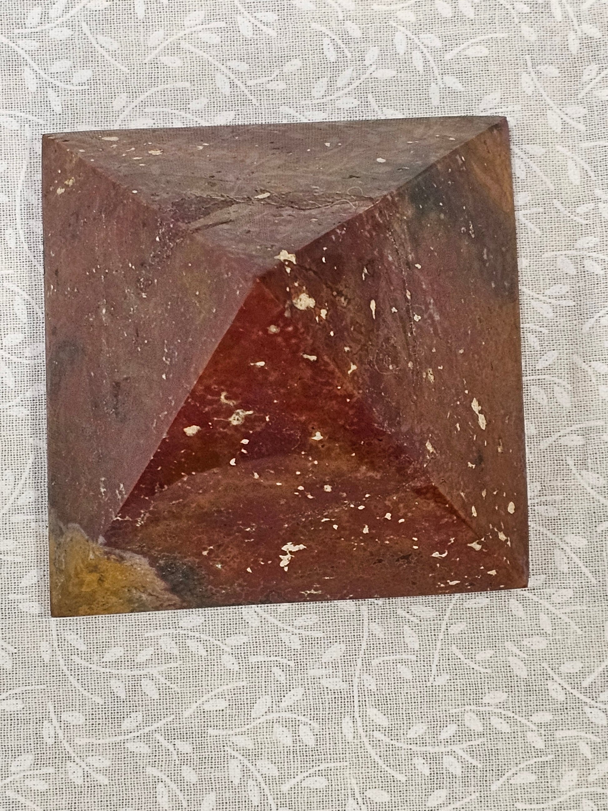 Red Jasper Crystal Pyramid 3 Inch