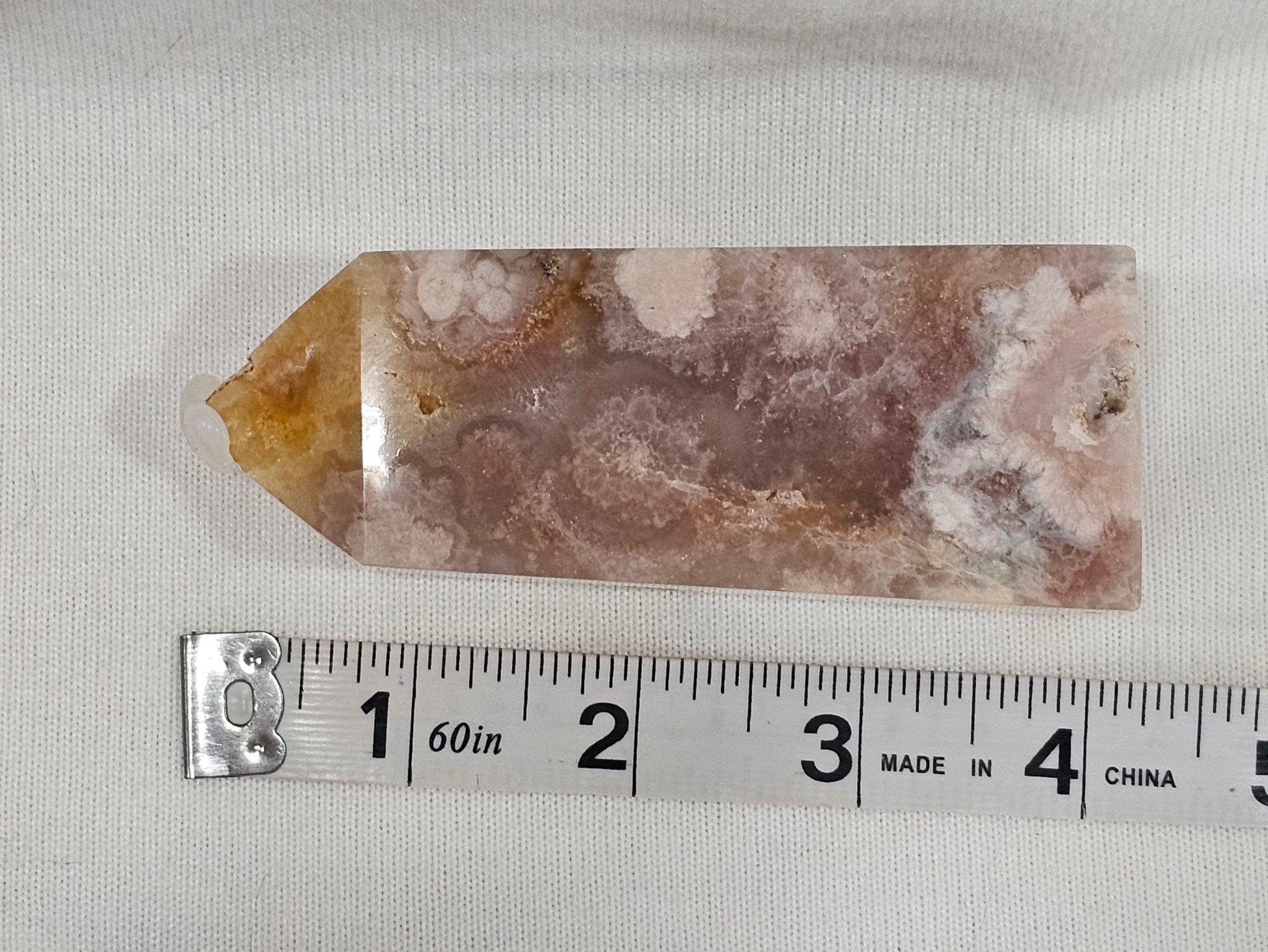 Flower Agate Crystal Tower